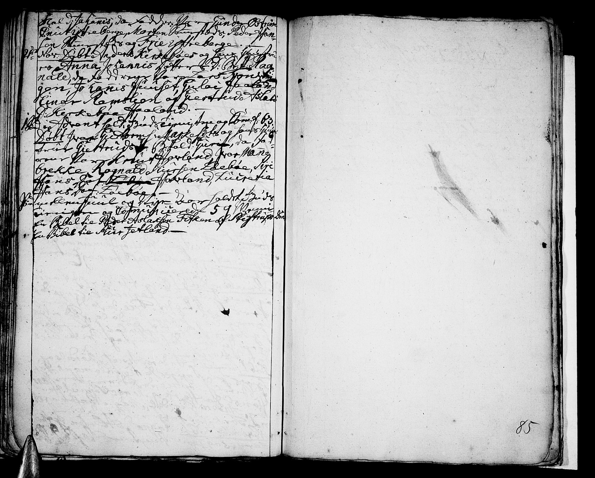 Vik sokneprestembete, SAB/A-81501: Parish register (official) no. A 3 /3, 1755-1771, p. 85