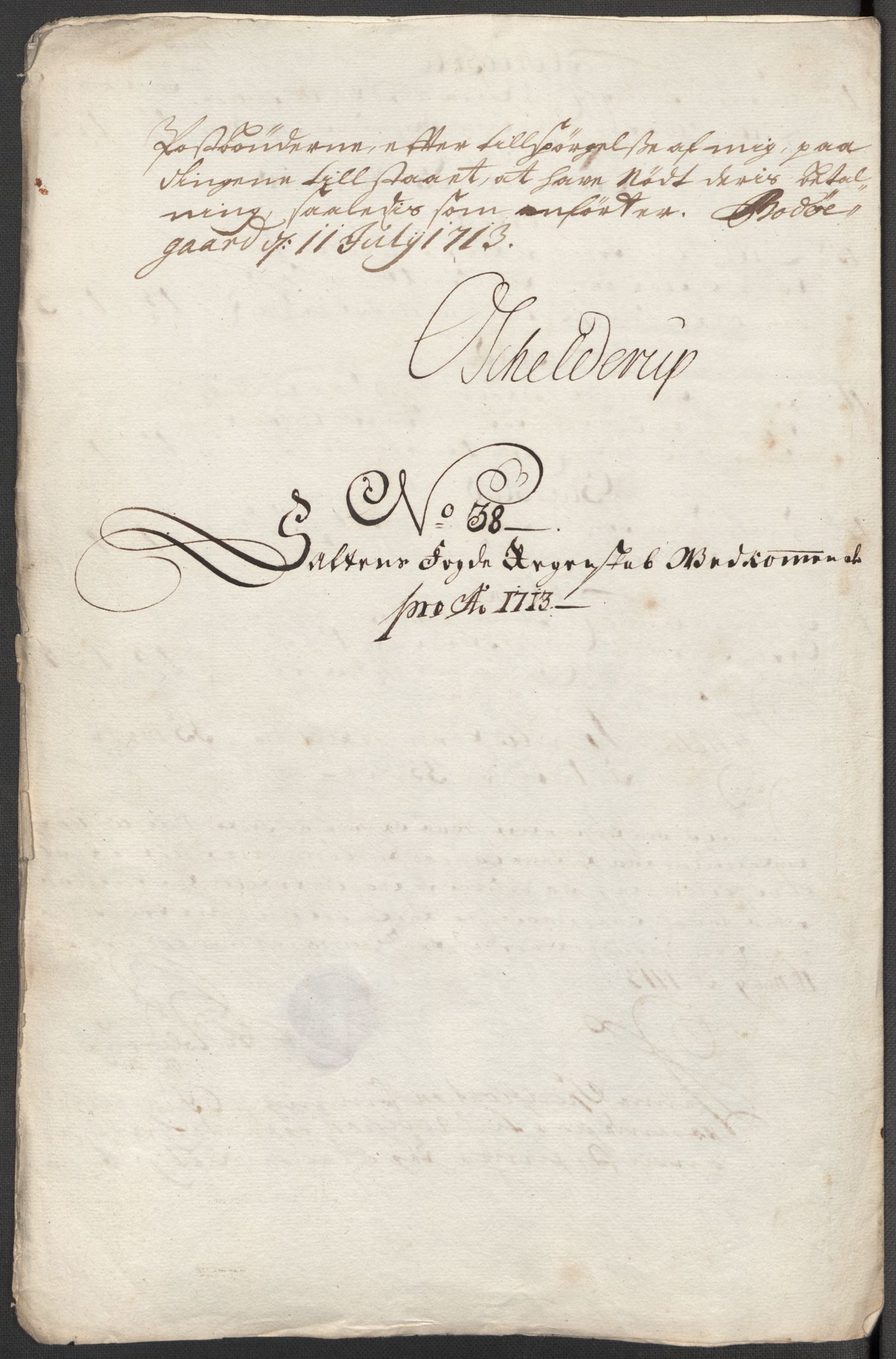 Rentekammeret inntil 1814, Reviderte regnskaper, Fogderegnskap, AV/RA-EA-4092/R66/L4583: Fogderegnskap Salten, 1713, p. 205