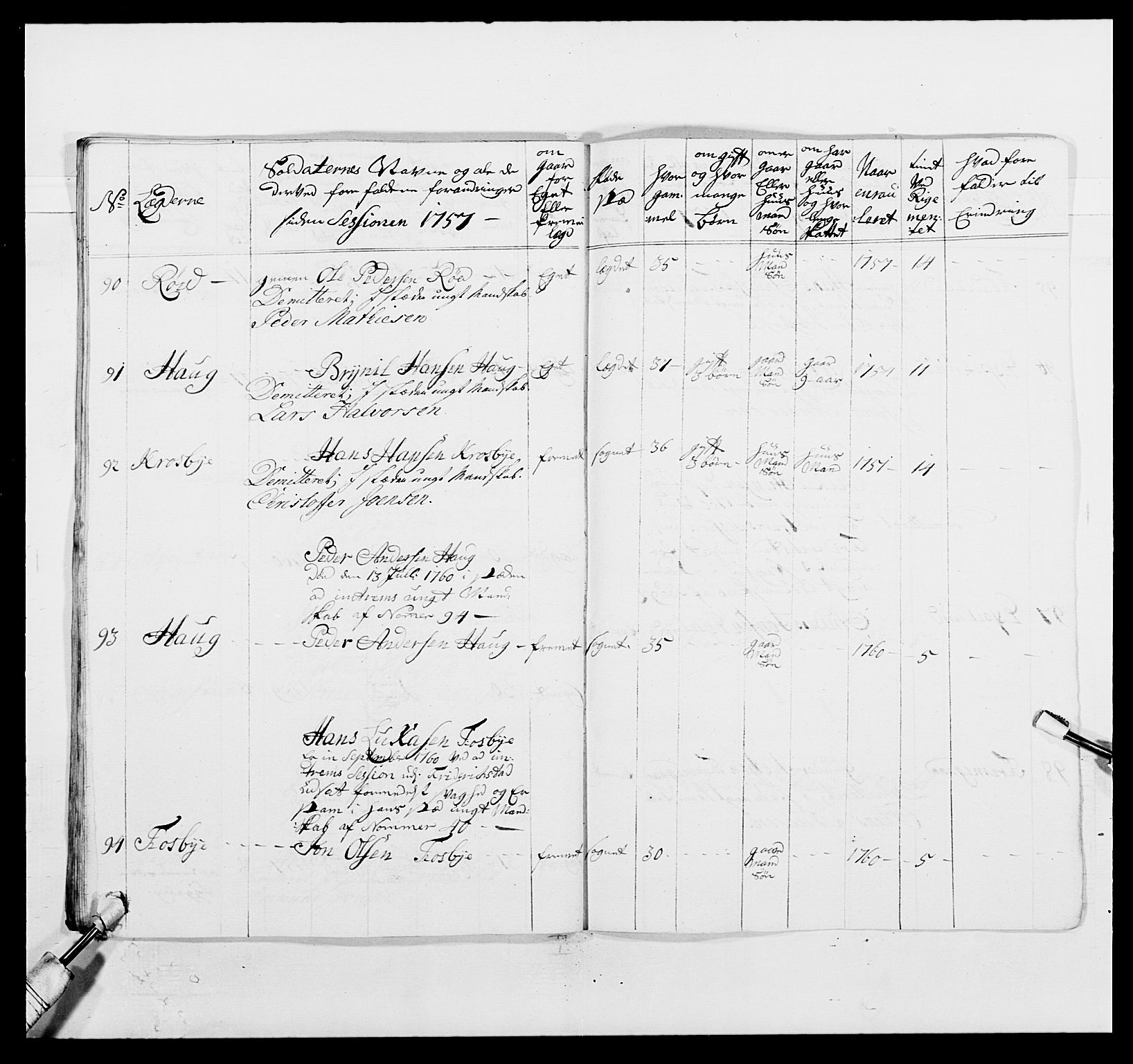 Kommanderende general (KG I) med Det norske krigsdirektorium, RA/EA-5419/E/Ea/L0496: 1. Smålenske regiment, 1765-1767, p. 379