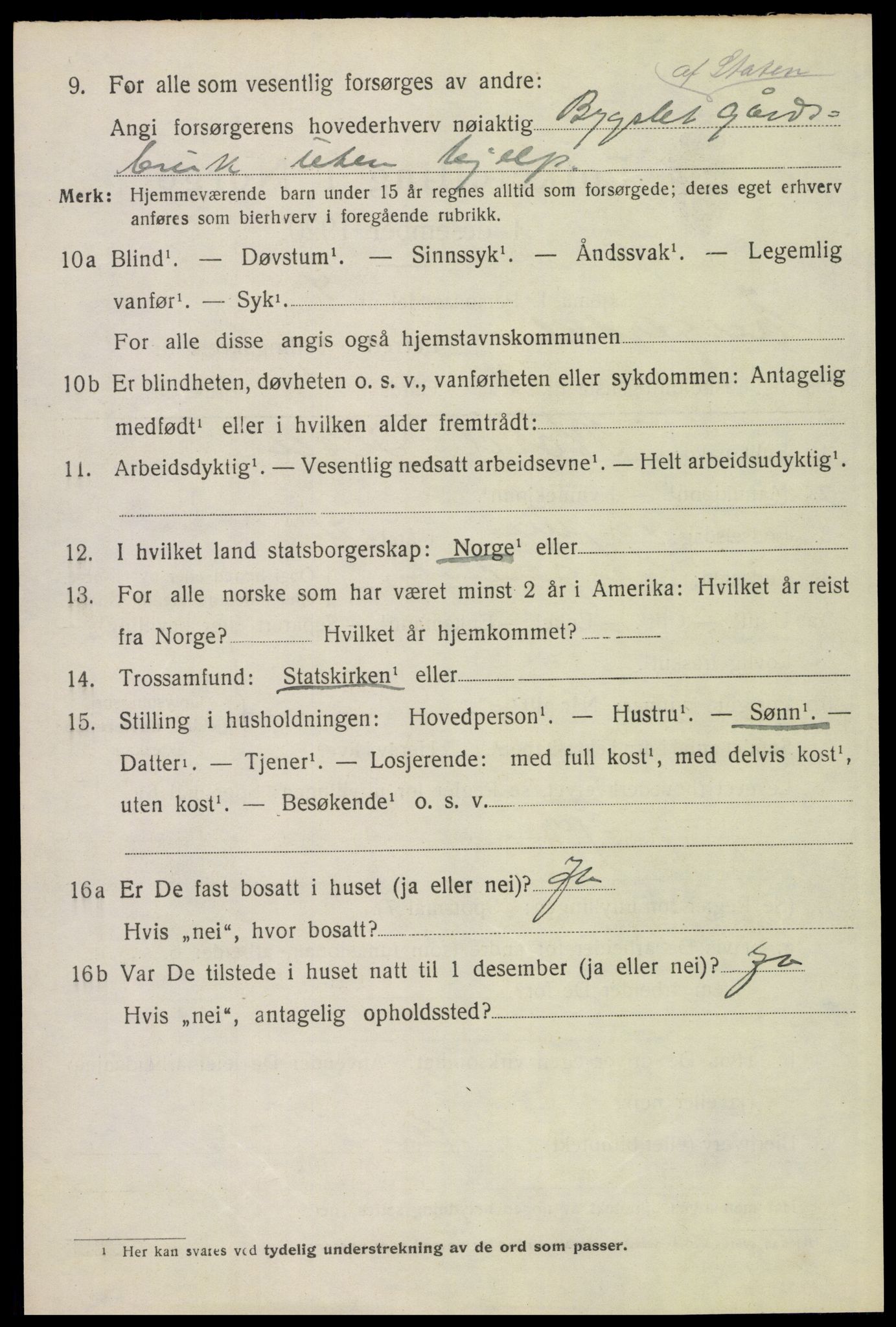 SAH, 1920 census for Engerdal, 1920, p. 1546
