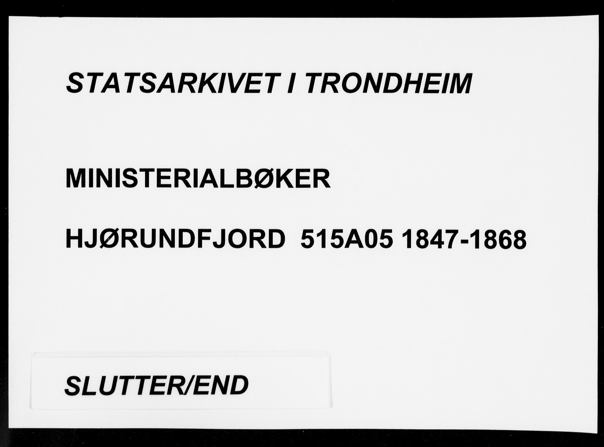 Ministerialprotokoller, klokkerbøker og fødselsregistre - Møre og Romsdal, AV/SAT-A-1454/515/L0209: Parish register (official) no. 515A05, 1847-1868