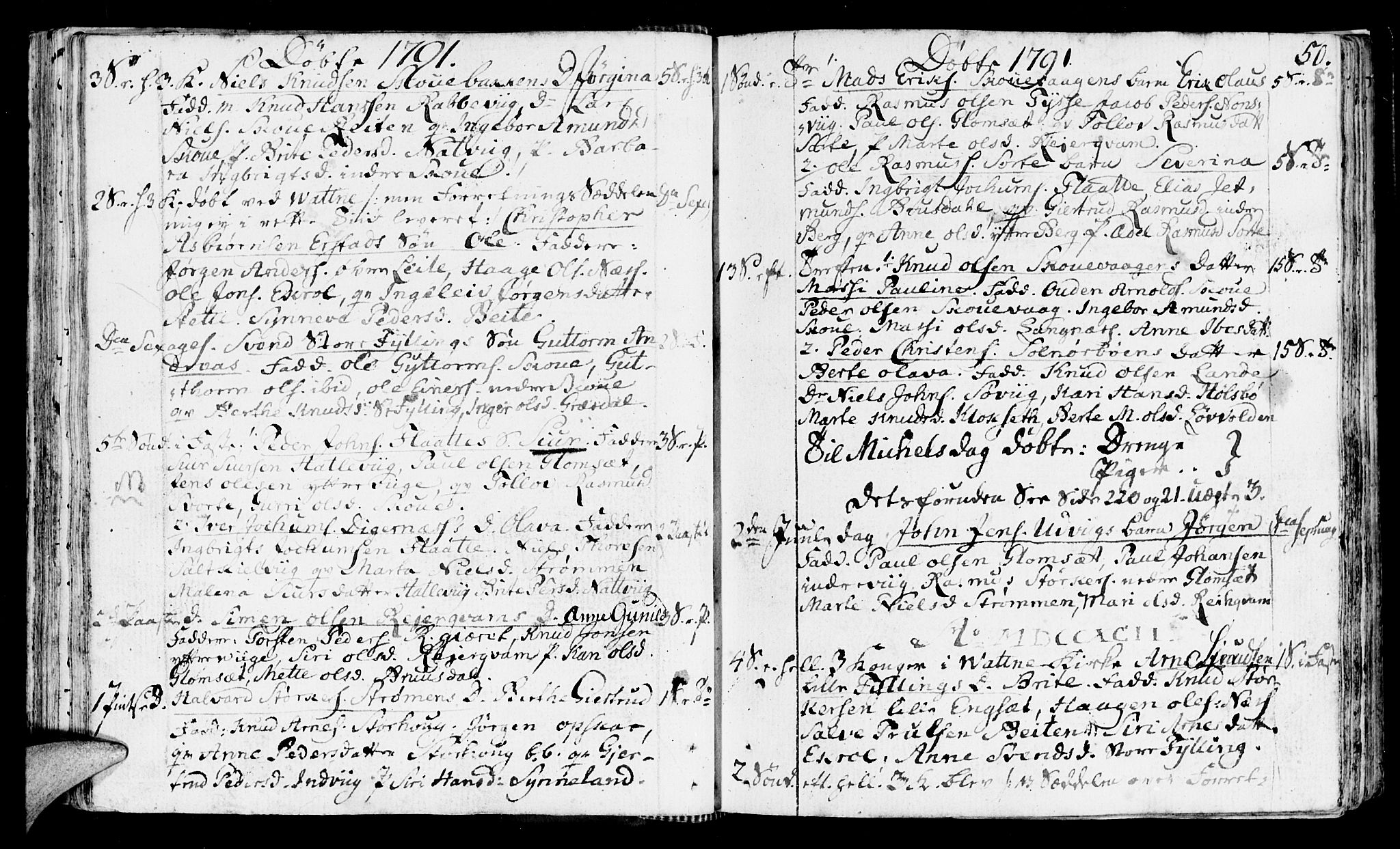 Ministerialprotokoller, klokkerbøker og fødselsregistre - Møre og Romsdal, SAT/A-1454/524/L0350: Parish register (official) no. 524A02, 1780-1817, p. 50