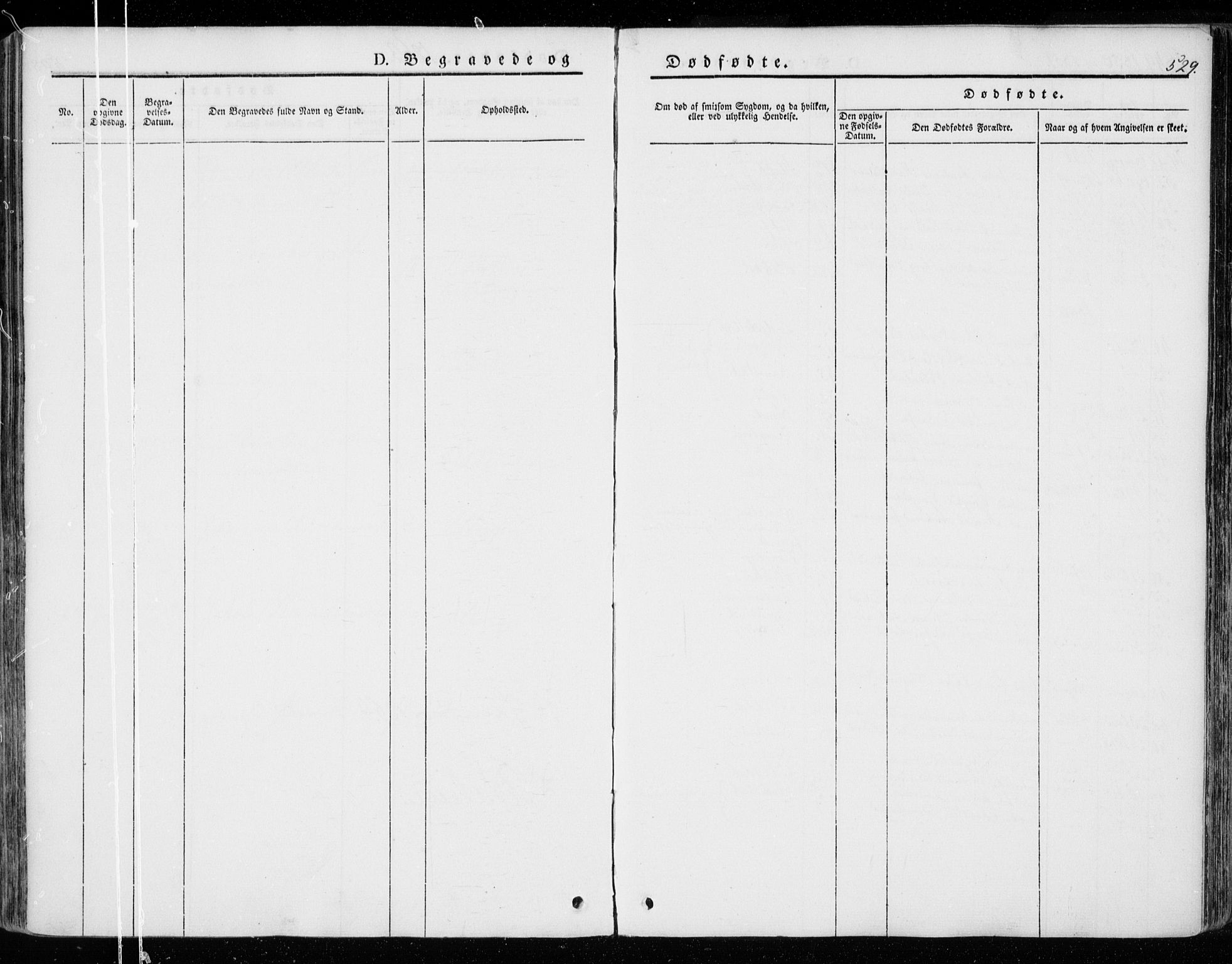 Ministerialprotokoller, klokkerbøker og fødselsregistre - Nordland, AV/SAT-A-1459/872/L1033: Parish register (official) no. 872A08, 1840-1863, p. 529