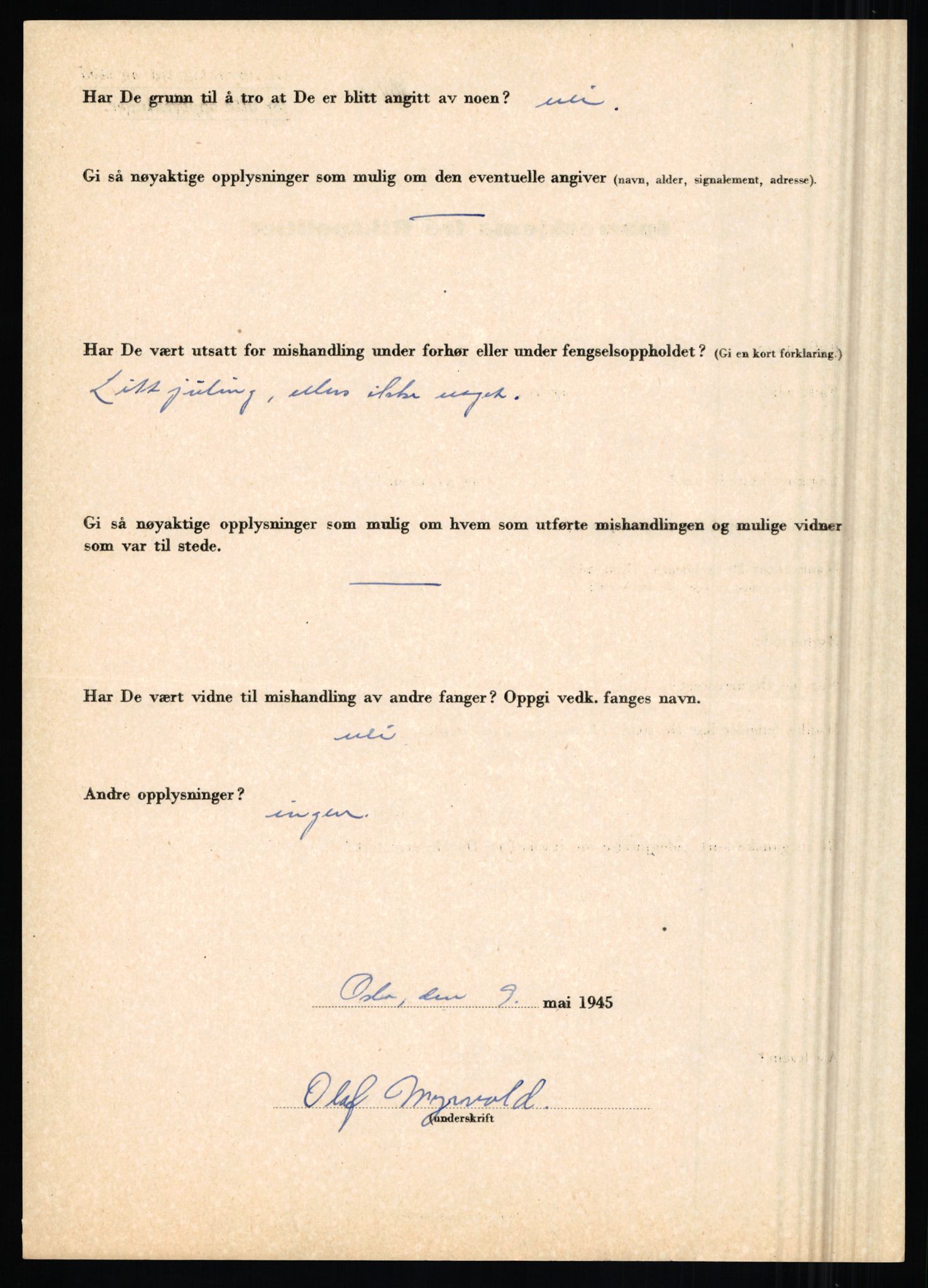 Rikspolitisjefen, AV/RA-S-1560/L/L0012: Mogensen, Øivind - Noraas, Lars, 1940-1945, p. 287