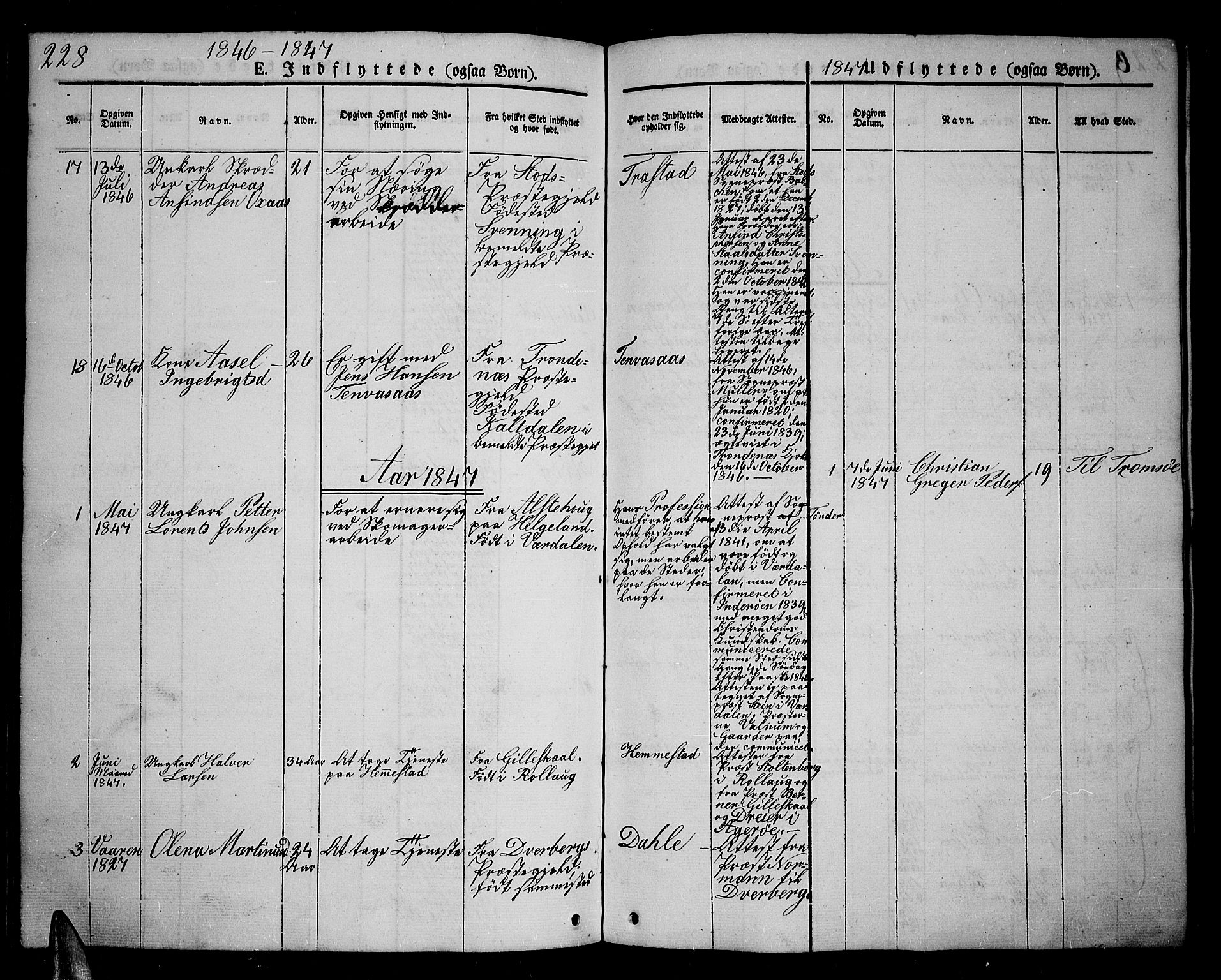 Kvæfjord sokneprestkontor, SATØ/S-1323/G/Ga/Gab/L0002klokker: Parish register (copy) no. 2, 1841-1855, p. 228