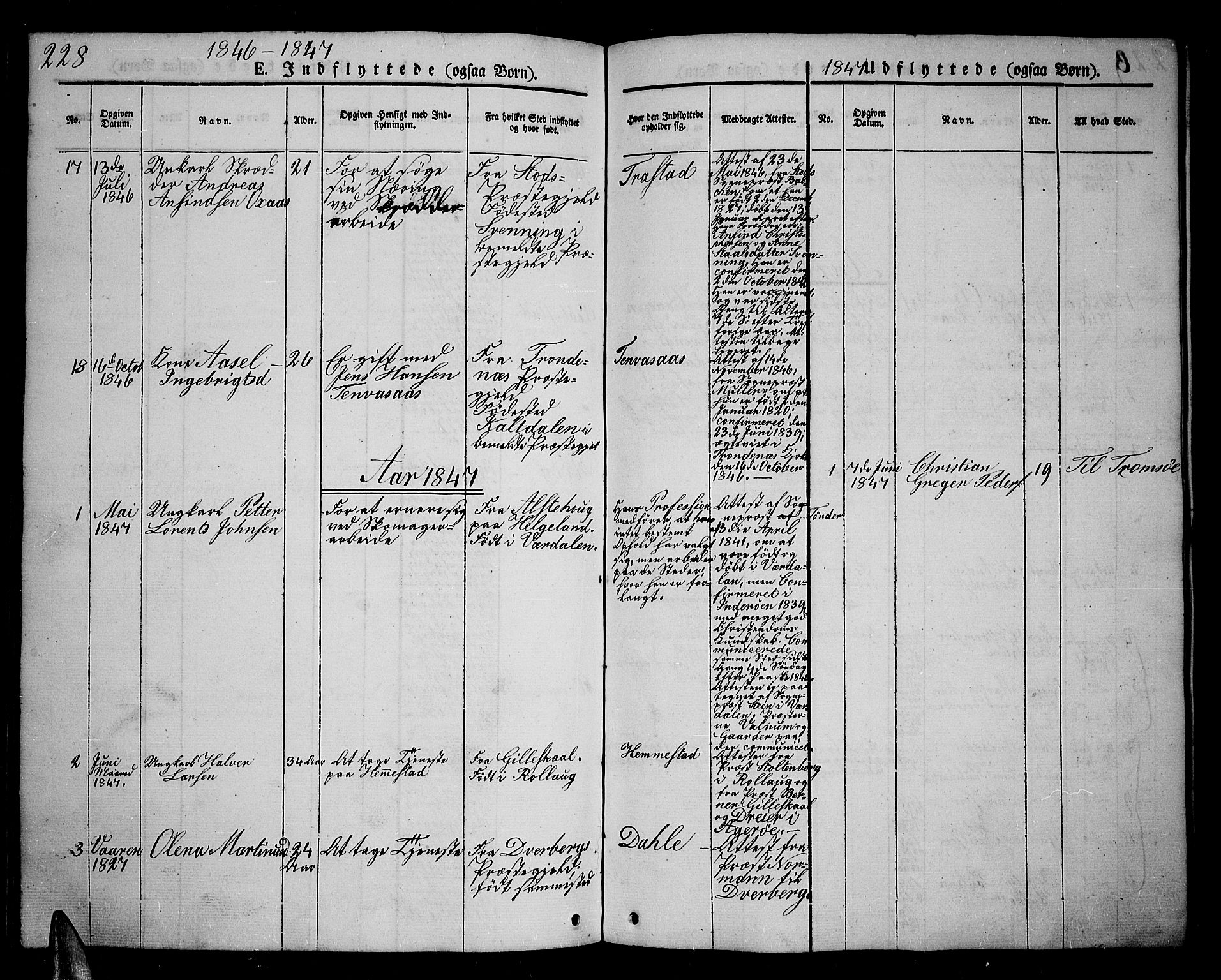 Kvæfjord sokneprestkontor, AV/SATØ-S-1323/G/Ga/Gab/L0002klokker: Parish register (copy) no. 2, 1841-1855, p. 228