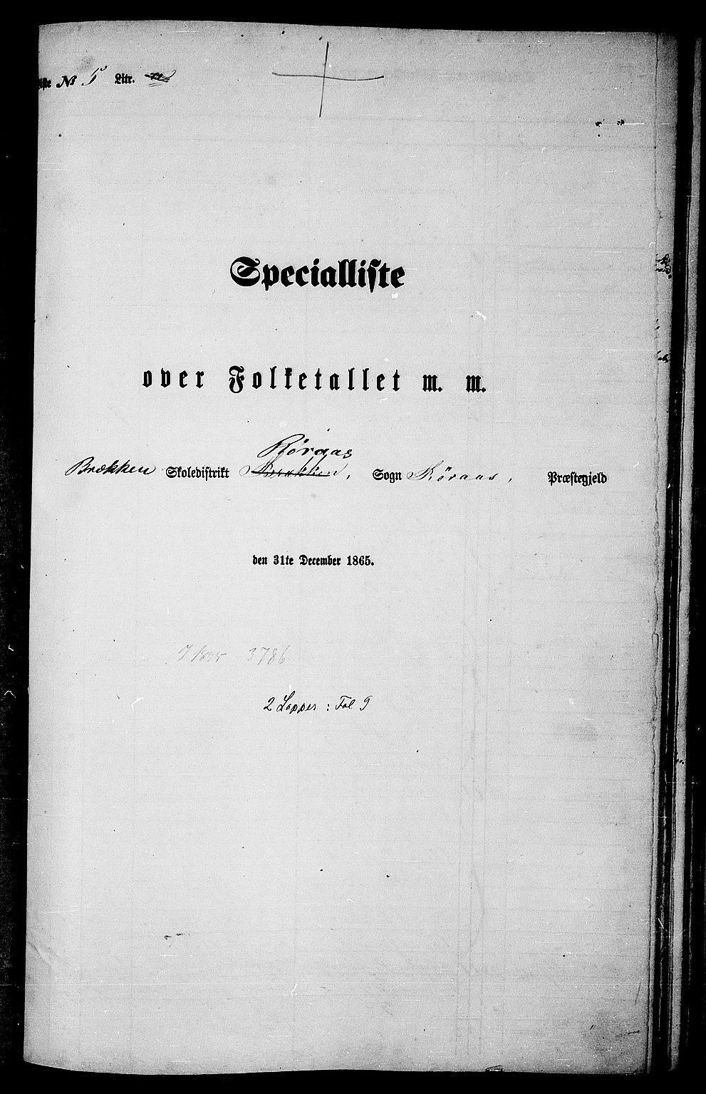 RA, 1865 census for Røros, 1865, p. 90