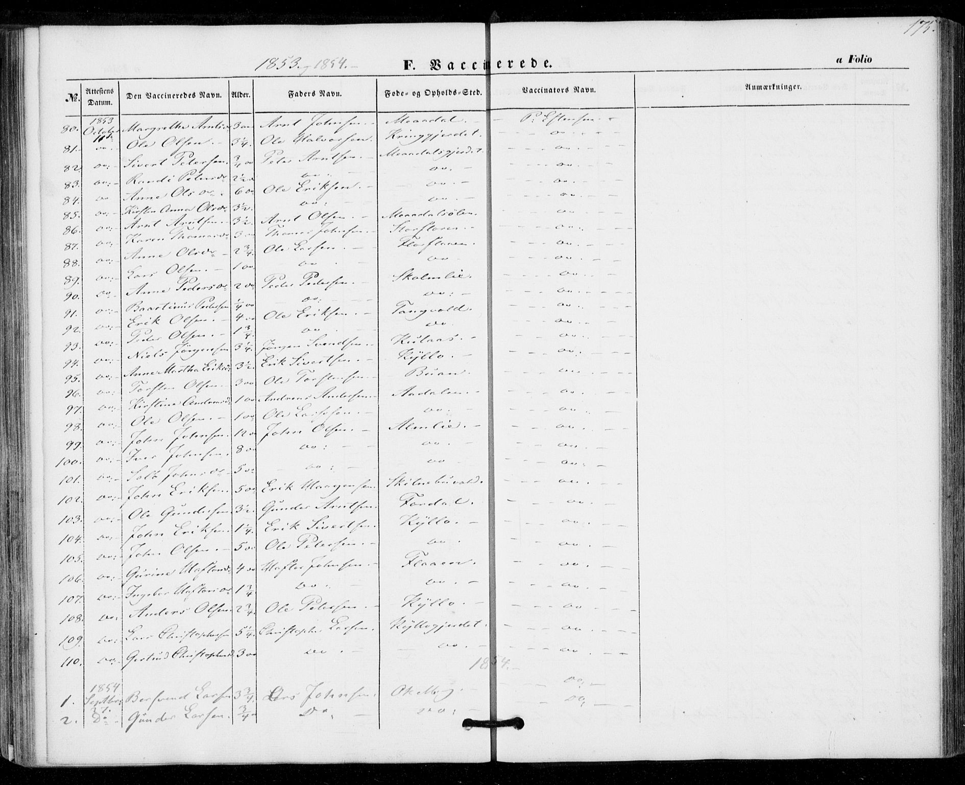 Ministerialprotokoller, klokkerbøker og fødselsregistre - Nord-Trøndelag, SAT/A-1458/703/L0028: Parish register (official) no. 703A01, 1850-1862, p. 175
