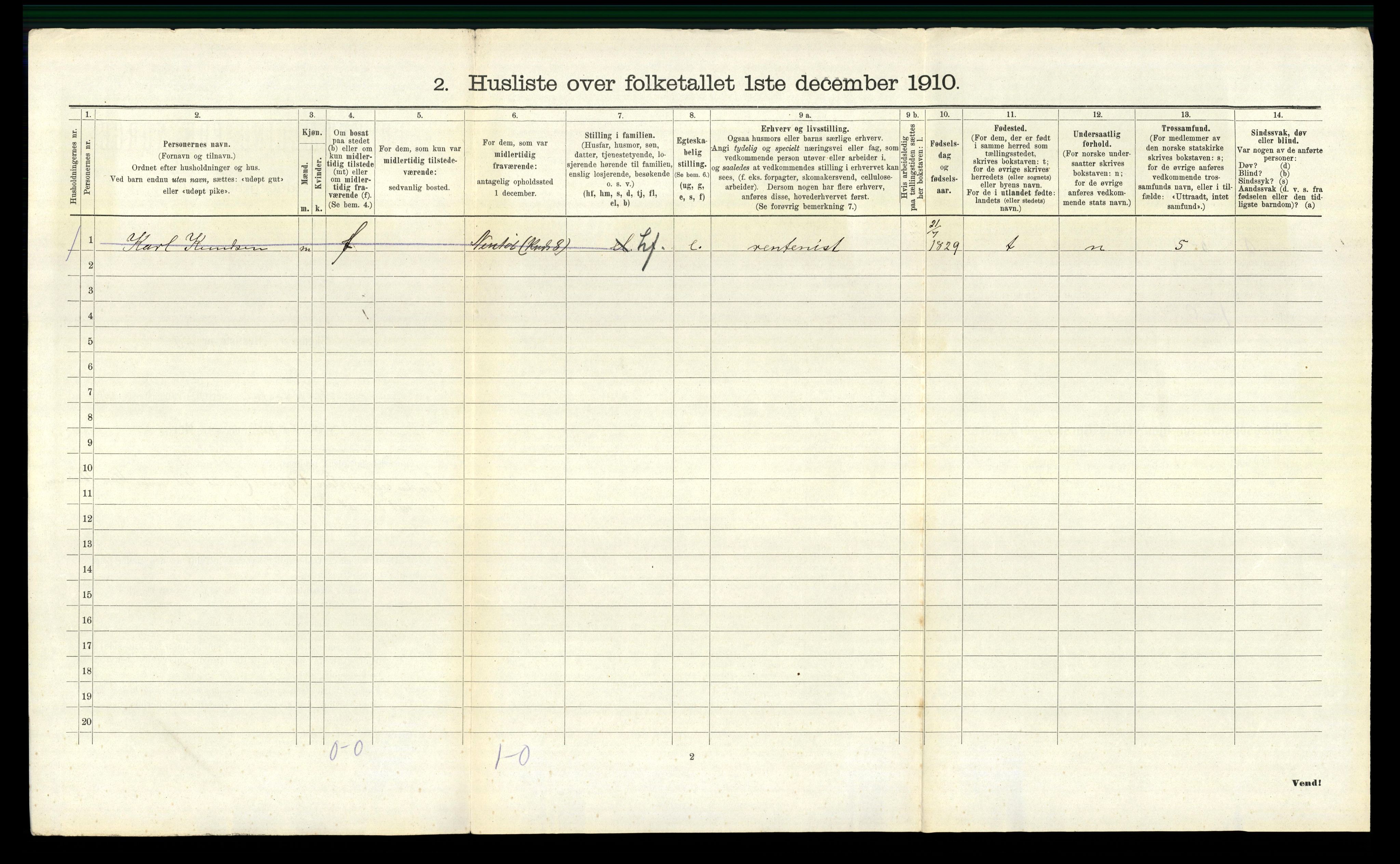 RA, 1910 census for Hægebostad, 1910, p. 654