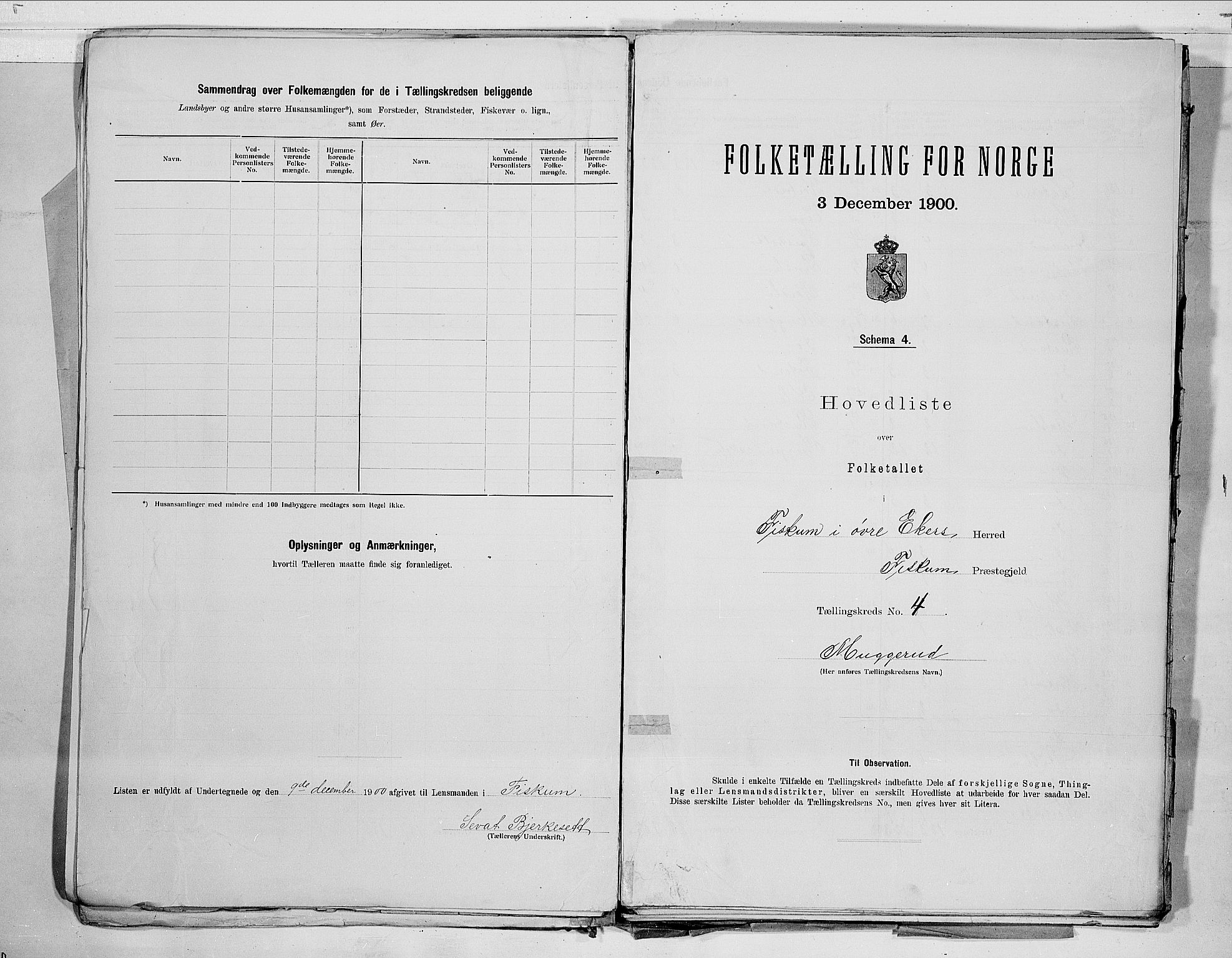 RA, 1900 census for Øvre Eiker, 1900, p. 12