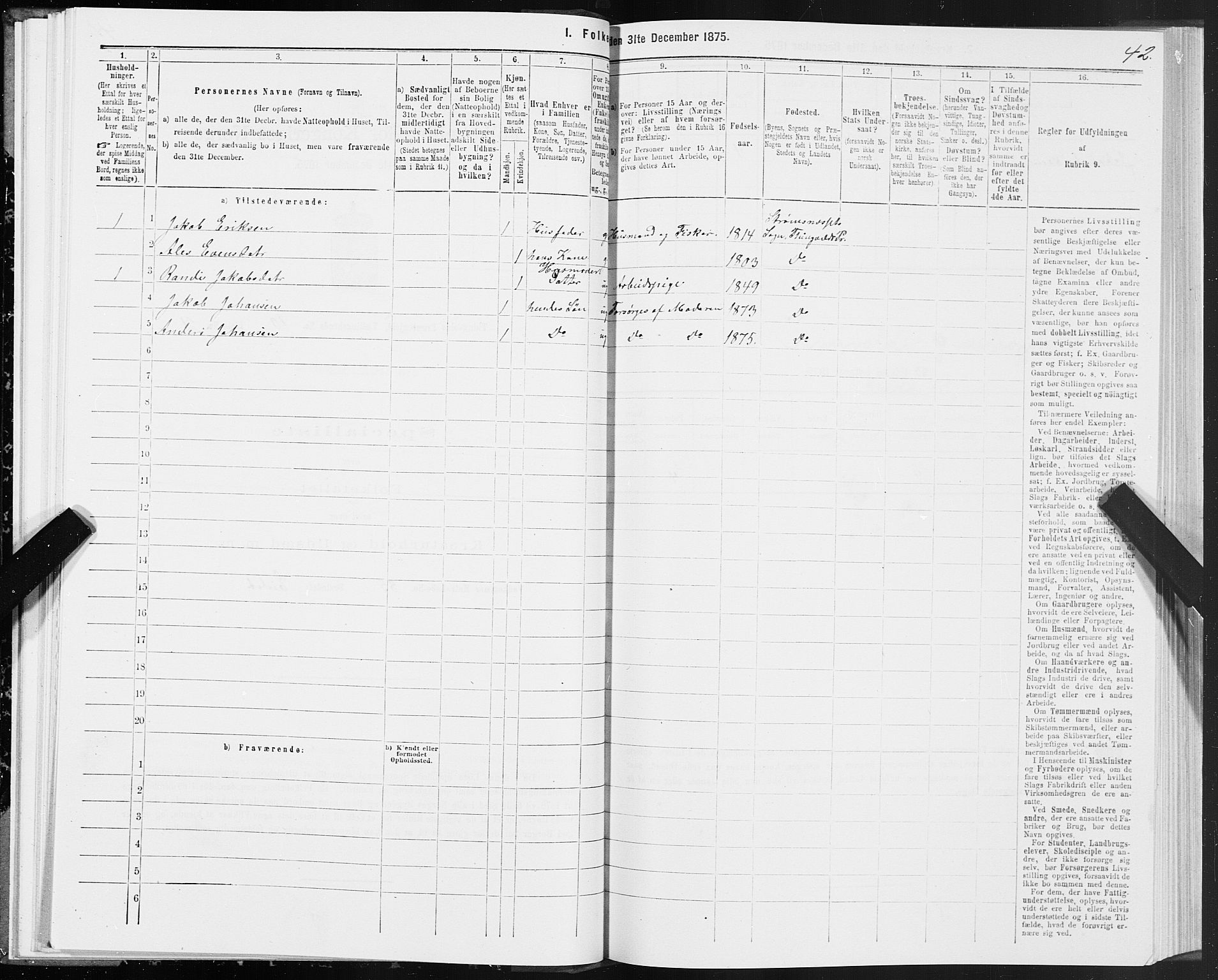 SAT, 1875 census for 1560P Tingvoll, 1875, p. 4042