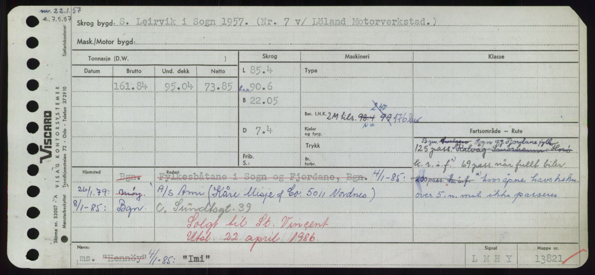 Sjøfartsdirektoratet med forløpere, Skipsmålingen, AV/RA-S-1627/H/Hd/L0018: Fartøy, I, p. 93