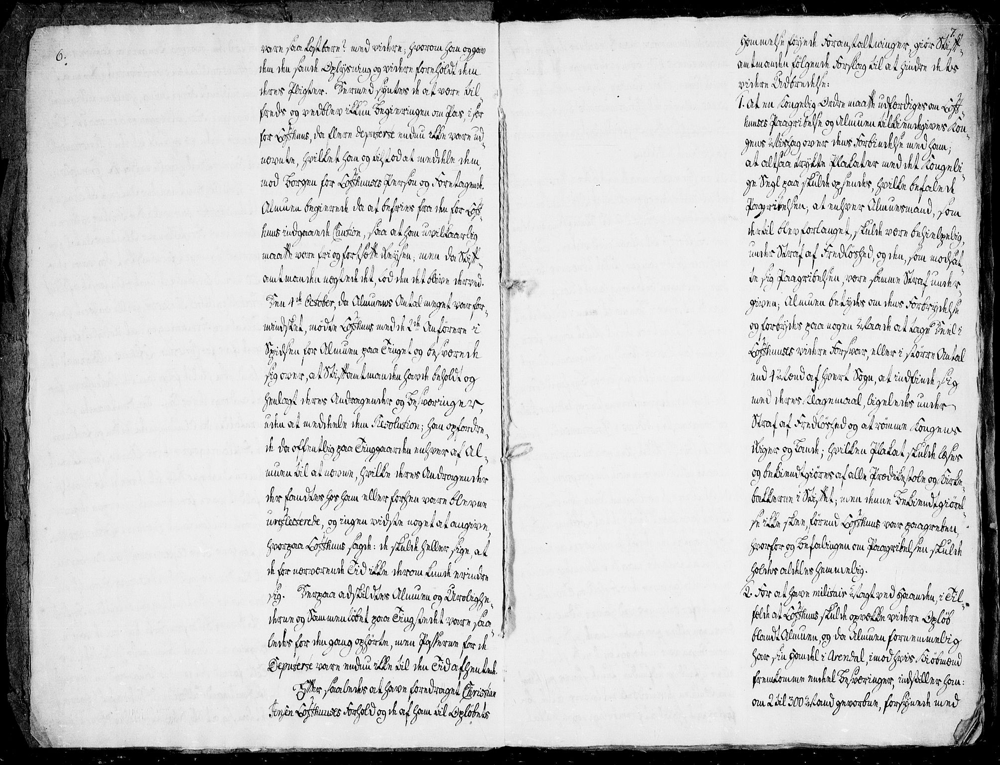 Danske Kanselli, Skapsaker, AV/RA-EA-4061/F/L0101: Skap 16, pakke 7 VII, 1787, p. 6-7