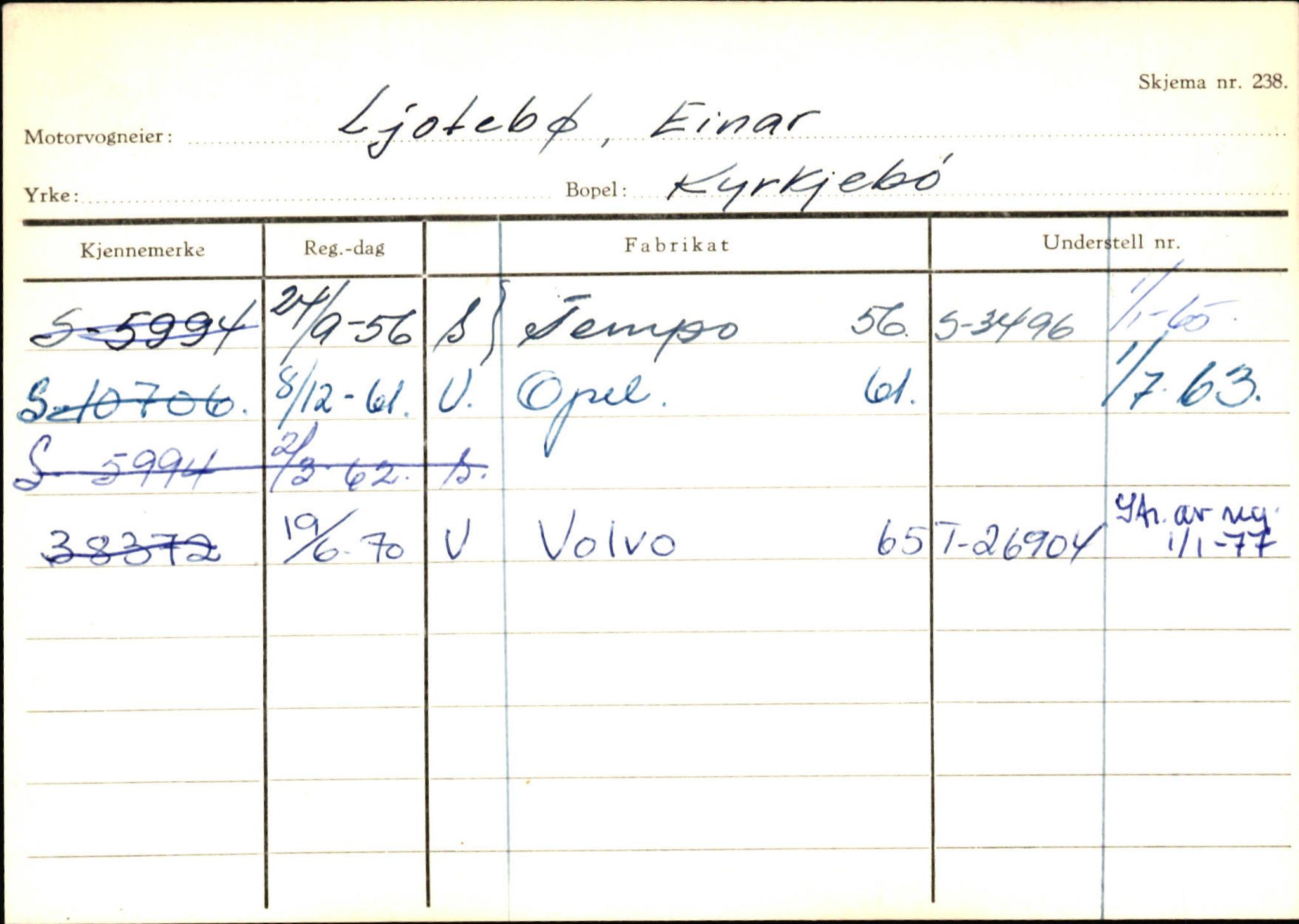 Statens vegvesen, Sogn og Fjordane vegkontor, SAB/A-5301/4/F/L0130: Eigarregister Eid T-Å. Høyanger A-O, 1945-1975, p. 2018