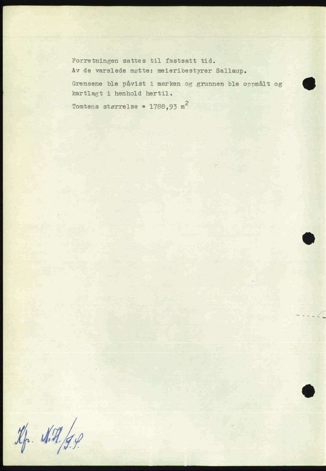 Nordmøre sorenskriveri, AV/SAT-A-4132/1/2/2Ca: Mortgage book no. A105, 1947-1947, Diary no: : 1481/1947