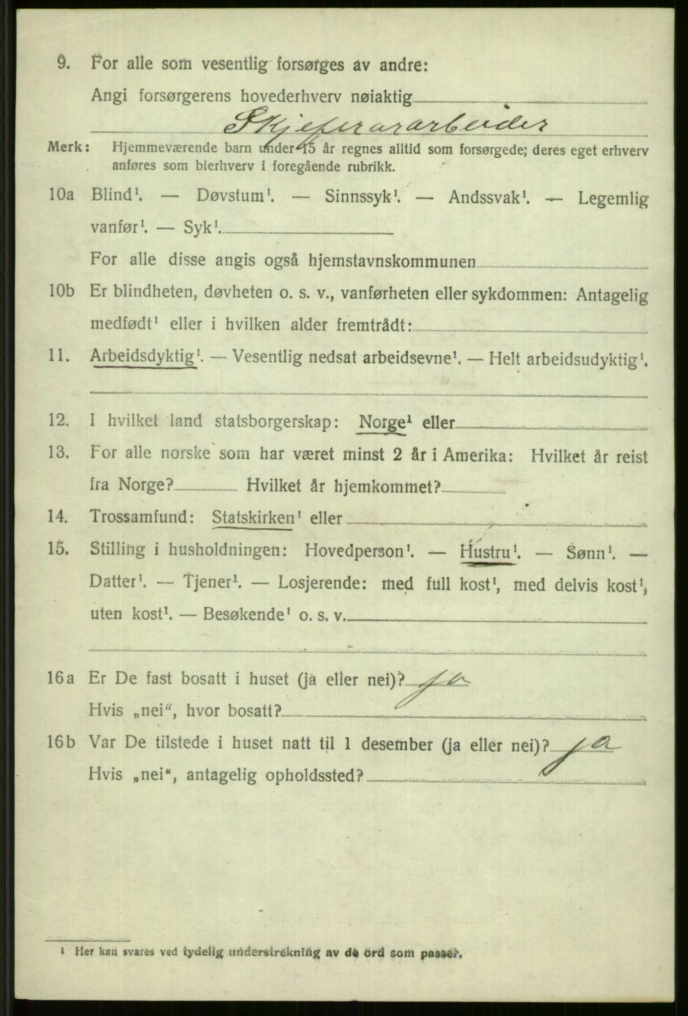 SAB, 1920 census for Voss, 1920, p. 18442