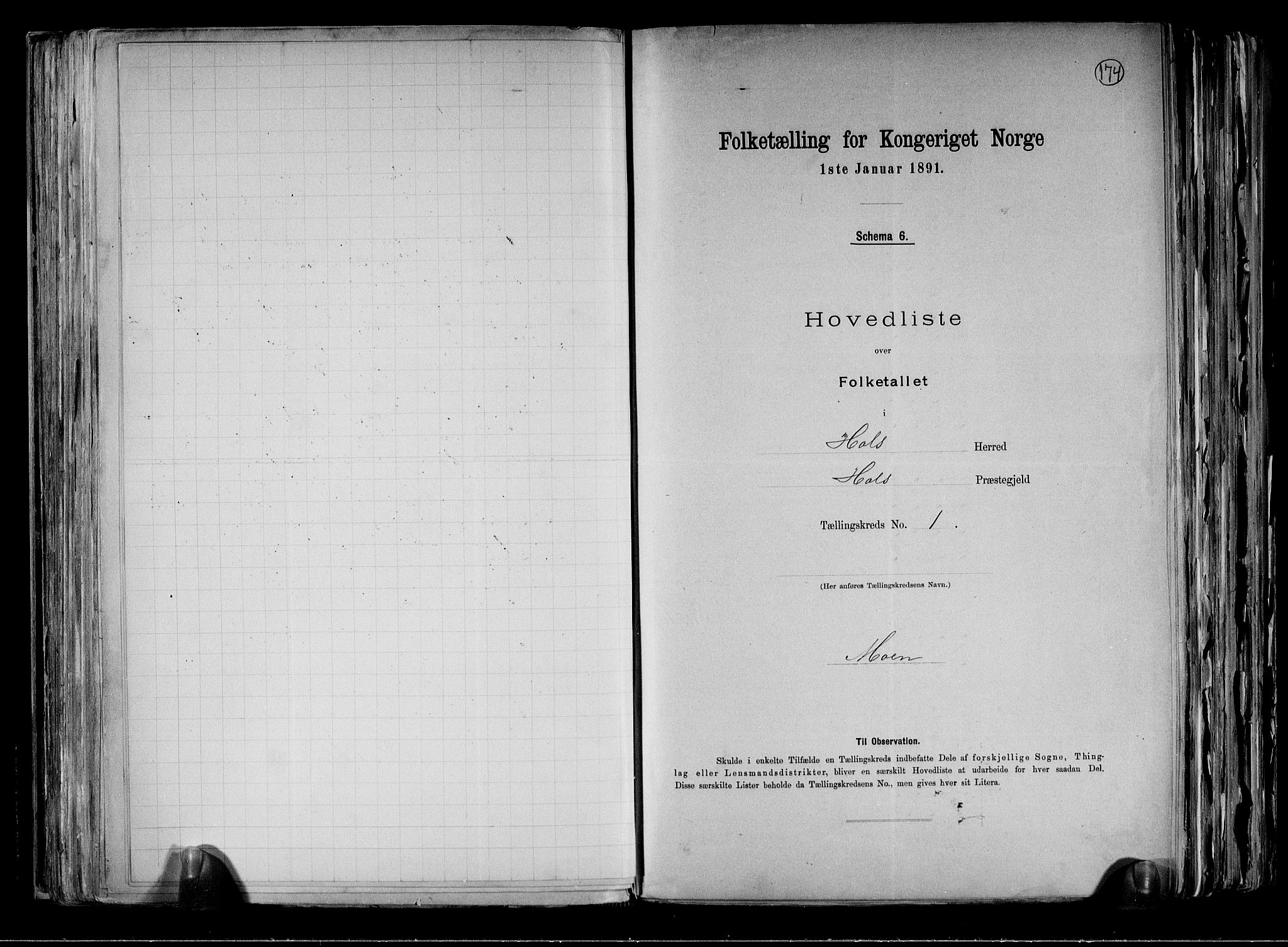 RA, 1891 census for 0620 Hol, 1891, p. 7