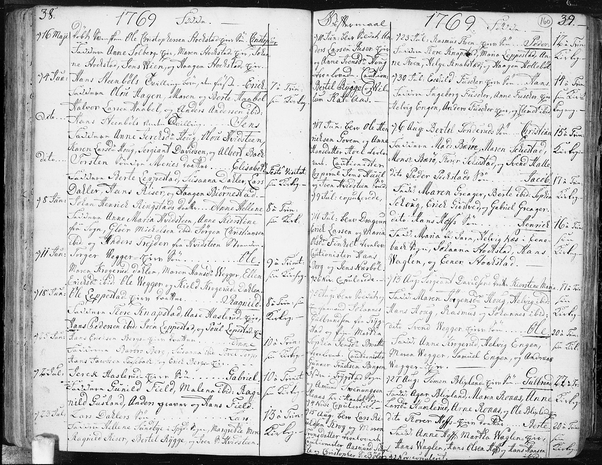 Hobøl prestekontor Kirkebøker, AV/SAO-A-2002/F/Fa/L0001: Parish register (official) no. I 1, 1733-1814, p. 160