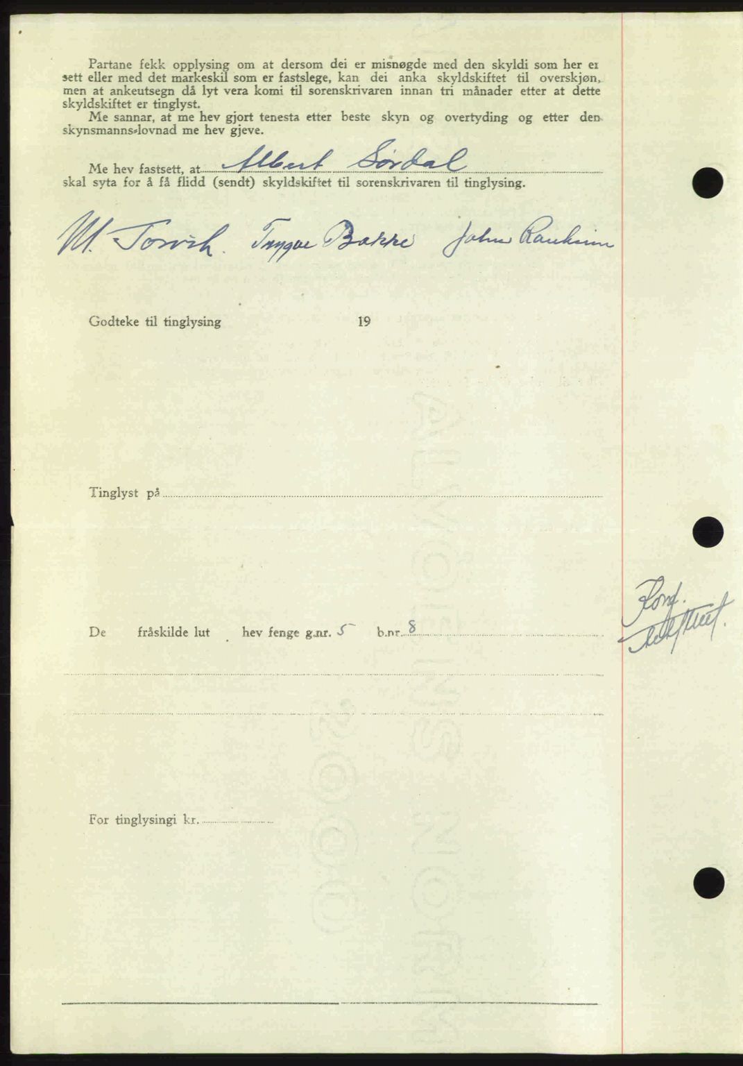 Nordmøre sorenskriveri, AV/SAT-A-4132/1/2/2Ca: Mortgage book no. A115, 1950-1950, Diary no: : 2498/1950