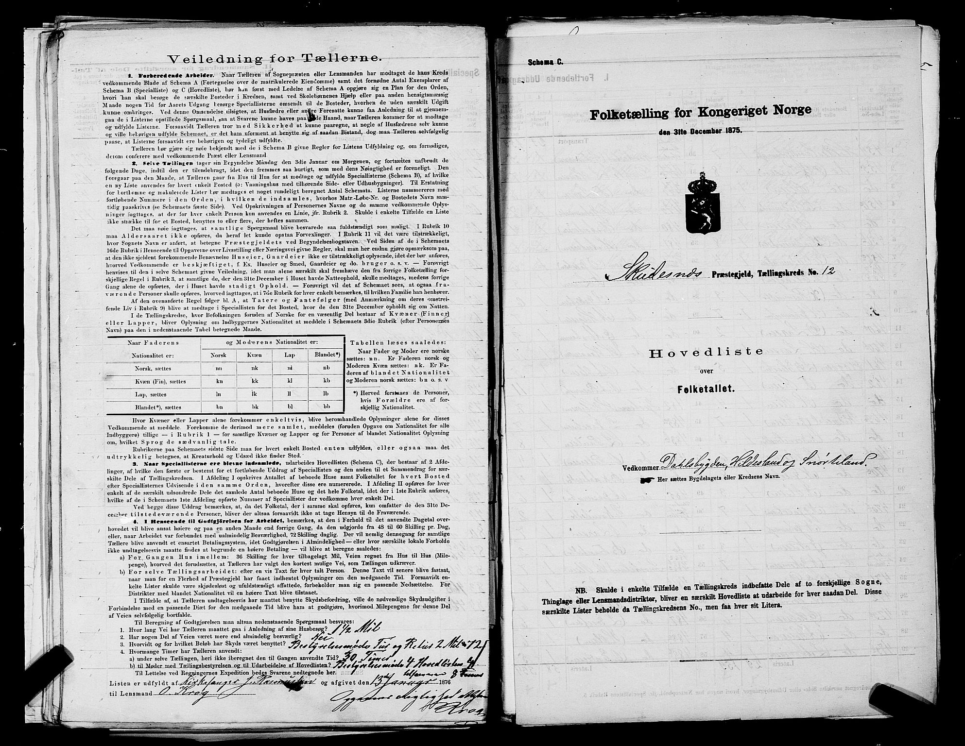 SAST, 1875 census for 1150L Skudenes/Falnes, Åkra og Ferkingstad, 1875, p. 35