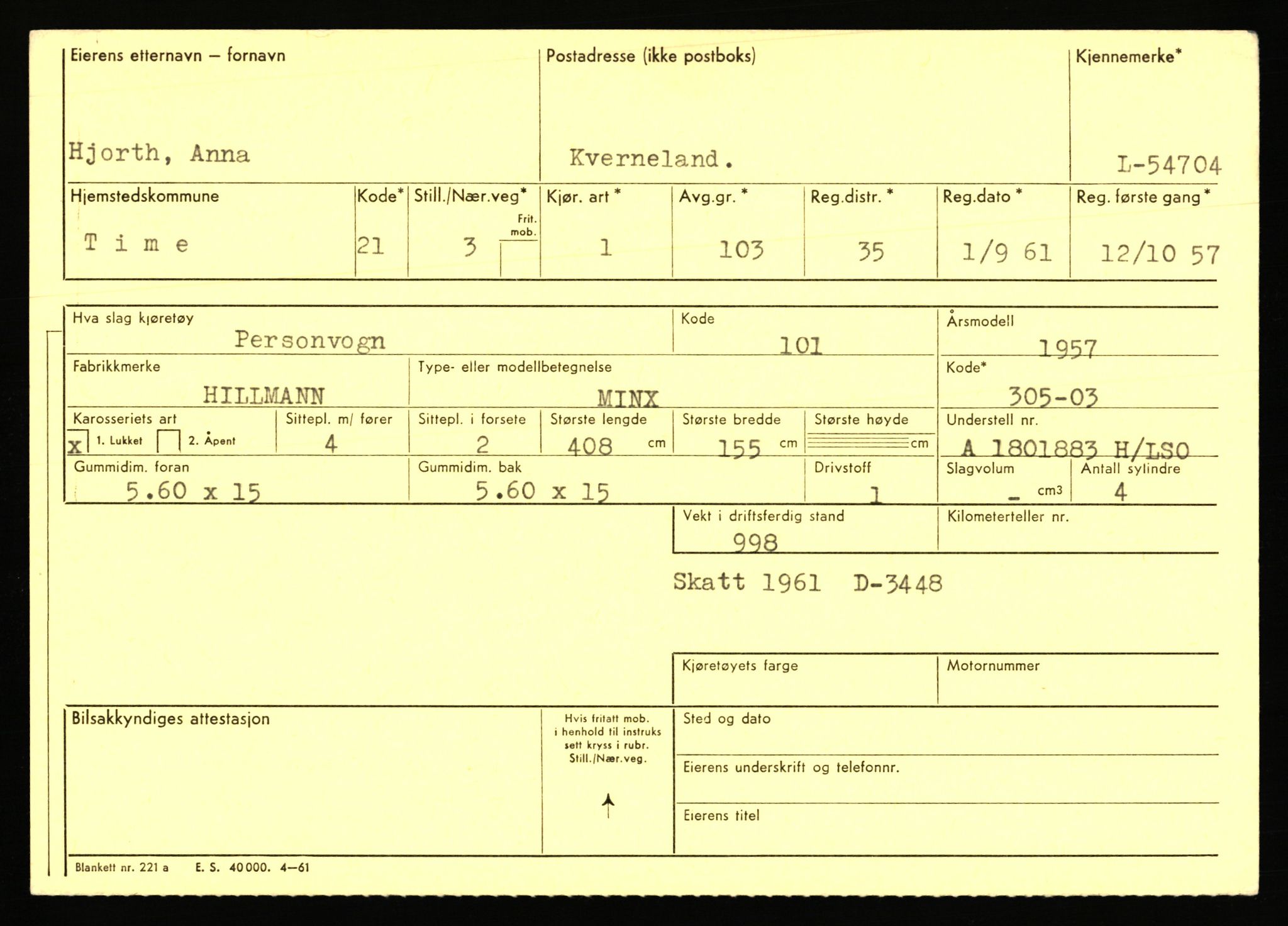 Stavanger trafikkstasjon, AV/SAST-A-101942/0/F/L0054: L-54200 - L-55699, 1930-1971, p. 1063