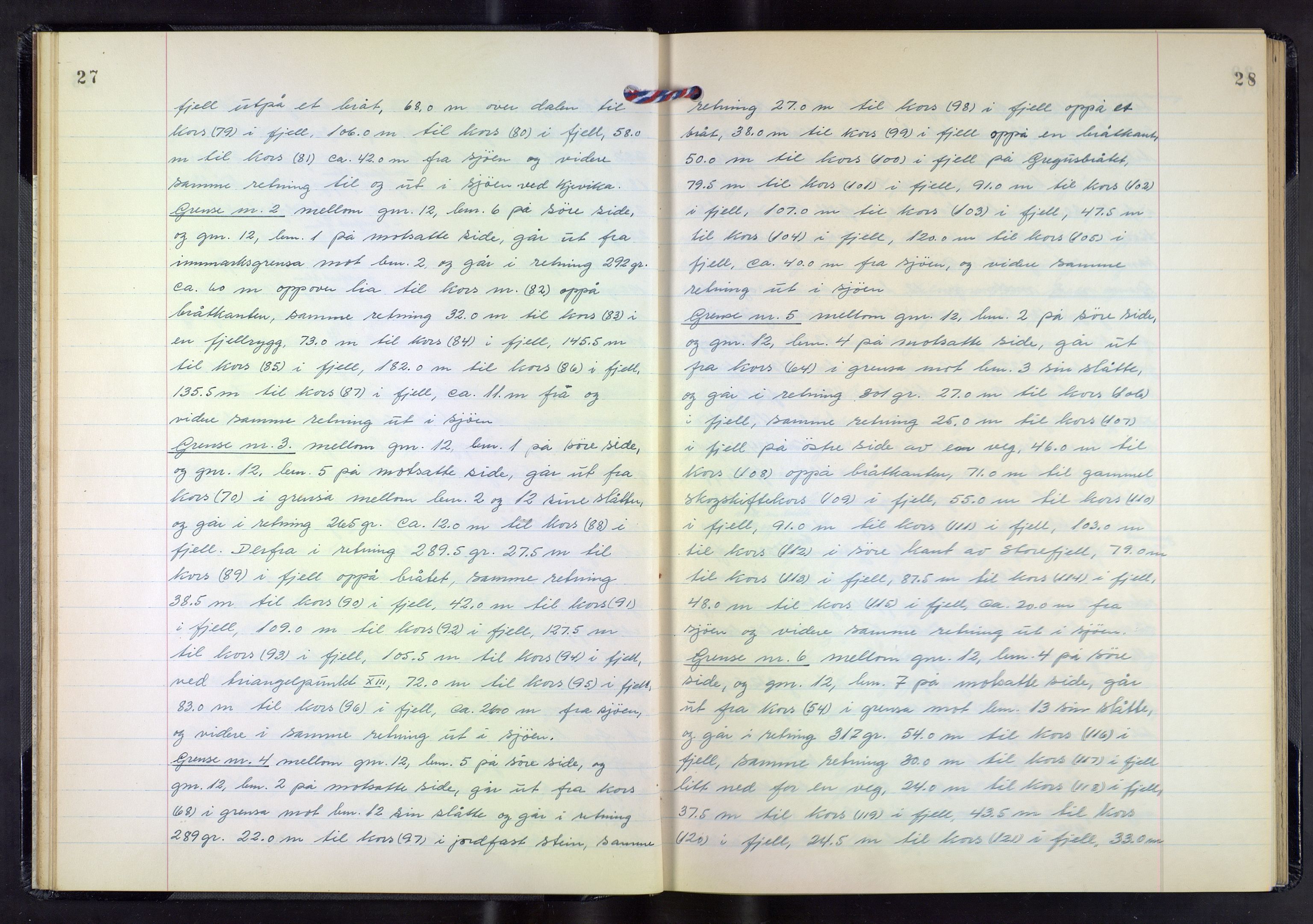 Hordaland jordskiftedøme - III Midhordland jordskiftedistrikt, AV/SAB-A-7001/A/Aa/L0033: Forhandlingsprotokoll, 1959-1962, p. 27-28