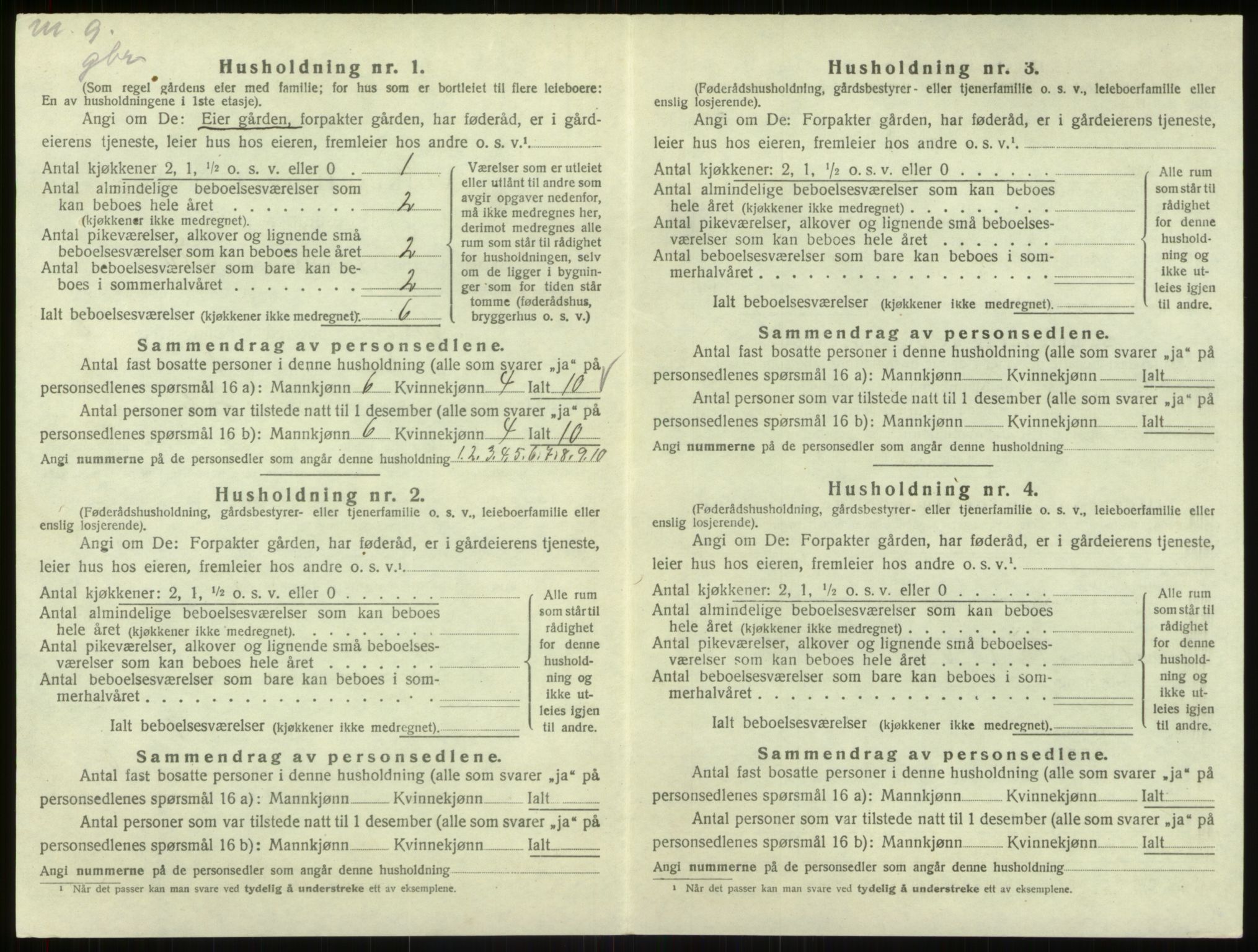 SAB, 1920 census for Åsane, 1920, p. 651