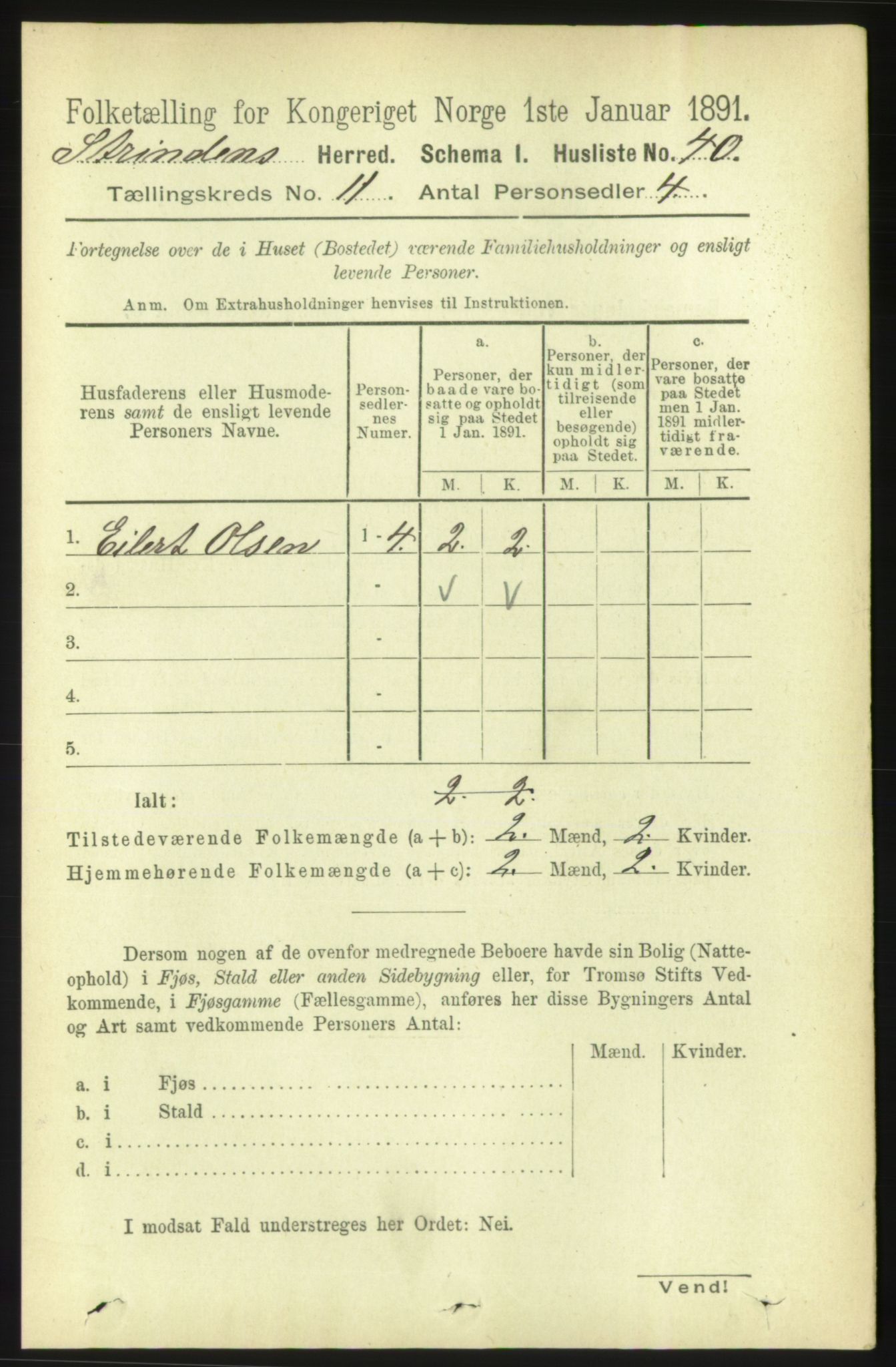 RA, 1891 census for 1660 Strinda, 1891, p. 9194