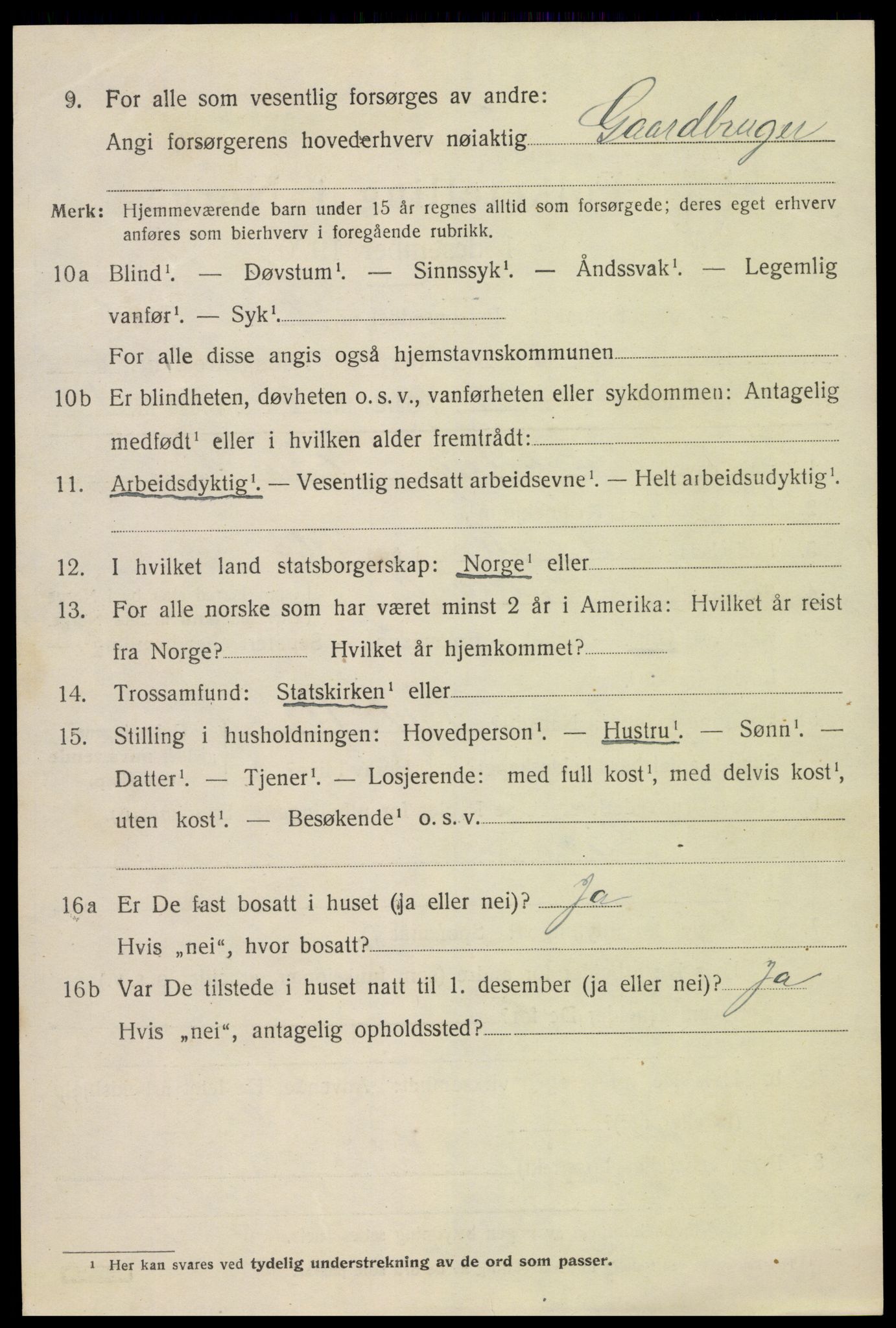 SAK, 1920 census for Iveland, 1920, p. 1930