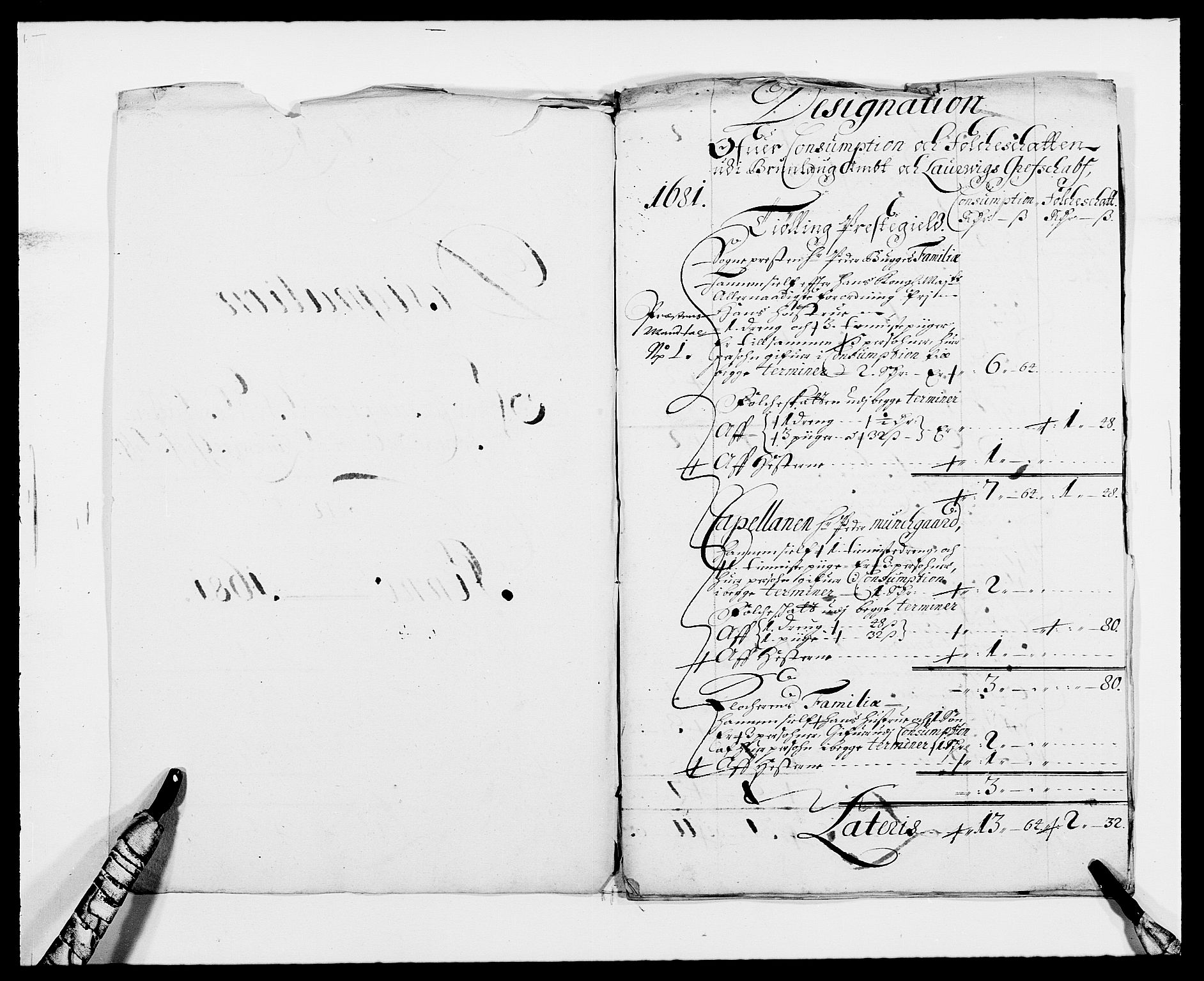 Rentekammeret inntil 1814, Reviderte regnskaper, Fogderegnskap, RA/EA-4092/R33/L1969: Fogderegnskap Larvik grevskap, 1675-1687, p. 84