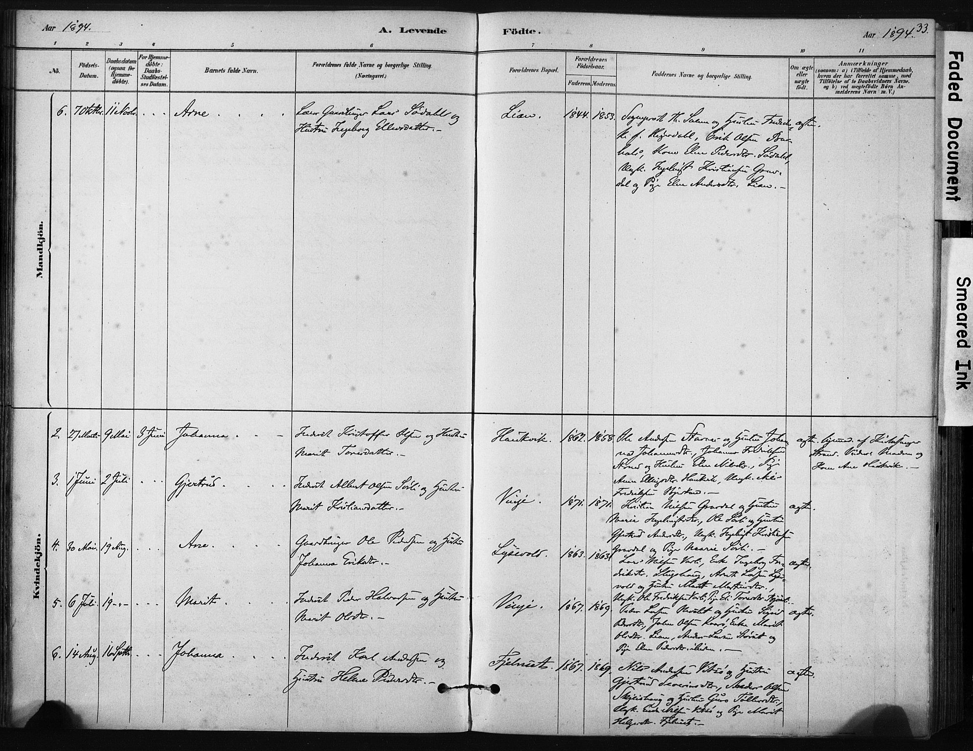 Ministerialprotokoller, klokkerbøker og fødselsregistre - Sør-Trøndelag, SAT/A-1456/631/L0512: Parish register (official) no. 631A01, 1879-1912, p. 33