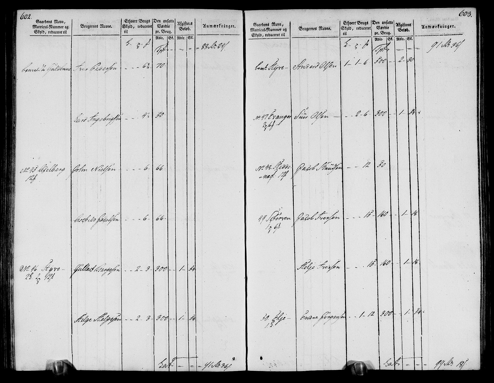 Rentekammeret inntil 1814, Realistisk ordnet avdeling, AV/RA-EA-4070/N/Ne/Nea/L0113: Nordhordland og Voss fogderi. Oppebørselsregister, 1803-1804, p. 309