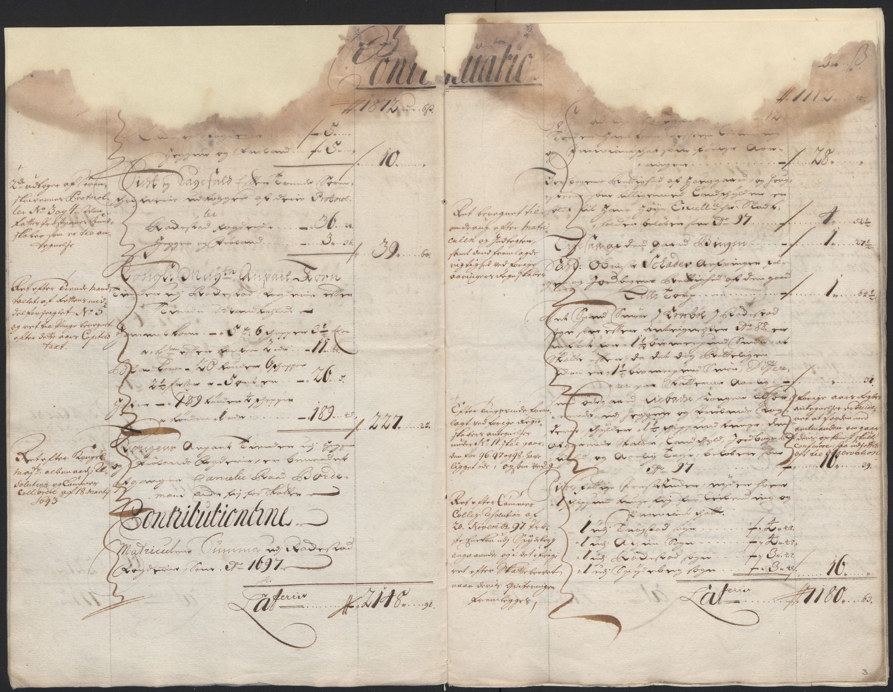 Rentekammeret inntil 1814, Reviderte regnskaper, Fogderegnskap, AV/RA-EA-4092/R07/L0288: Fogderegnskap Rakkestad, Heggen og Frøland, 1698, p. 6