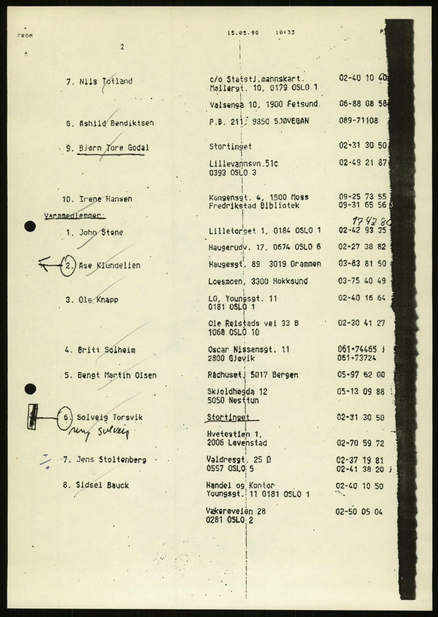 Det Norske Forbundet av 1948/Landsforeningen for Lesbisk og Homofil Frigjøring, AV/RA-PA-1216/D/Da/L0001: Partnerskapsloven, 1990-1993, p. 825