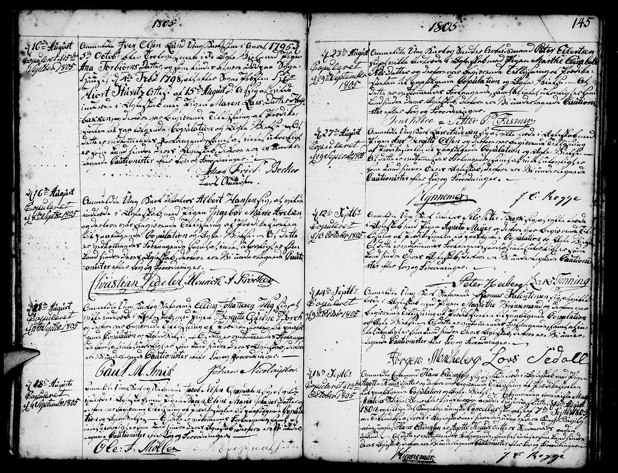 Nykirken Sokneprestembete, AV/SAB-A-77101/H/Haa/L0008: Parish register (official) no. A 8, 1776-1814, p. 145