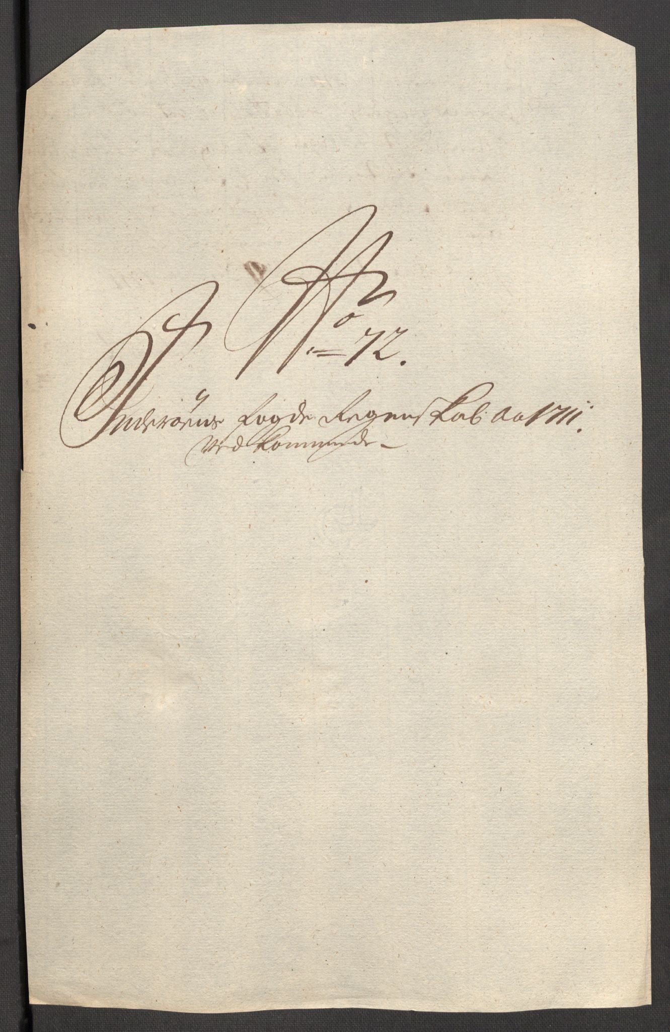 Rentekammeret inntil 1814, Reviderte regnskaper, Fogderegnskap, AV/RA-EA-4092/R63/L4319: Fogderegnskap Inderøy, 1711, p. 404