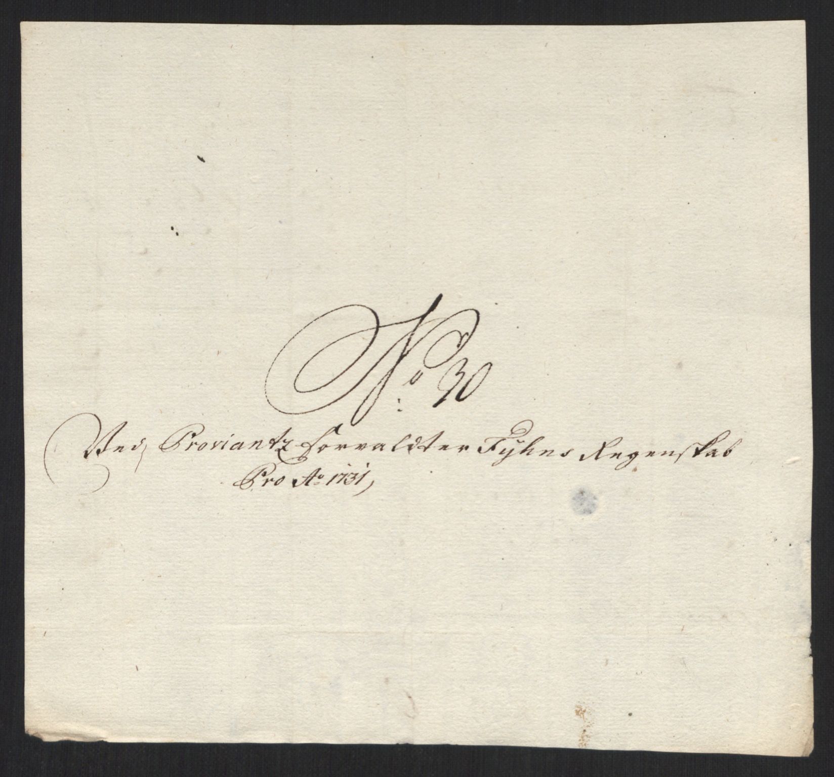 Rentekammeret inntil 1814, Reviderte regnskaper, Militære regnskaper, AV/RA-EA-4069/Rd/L0649: Trondheim festningsregnskaper, 1731