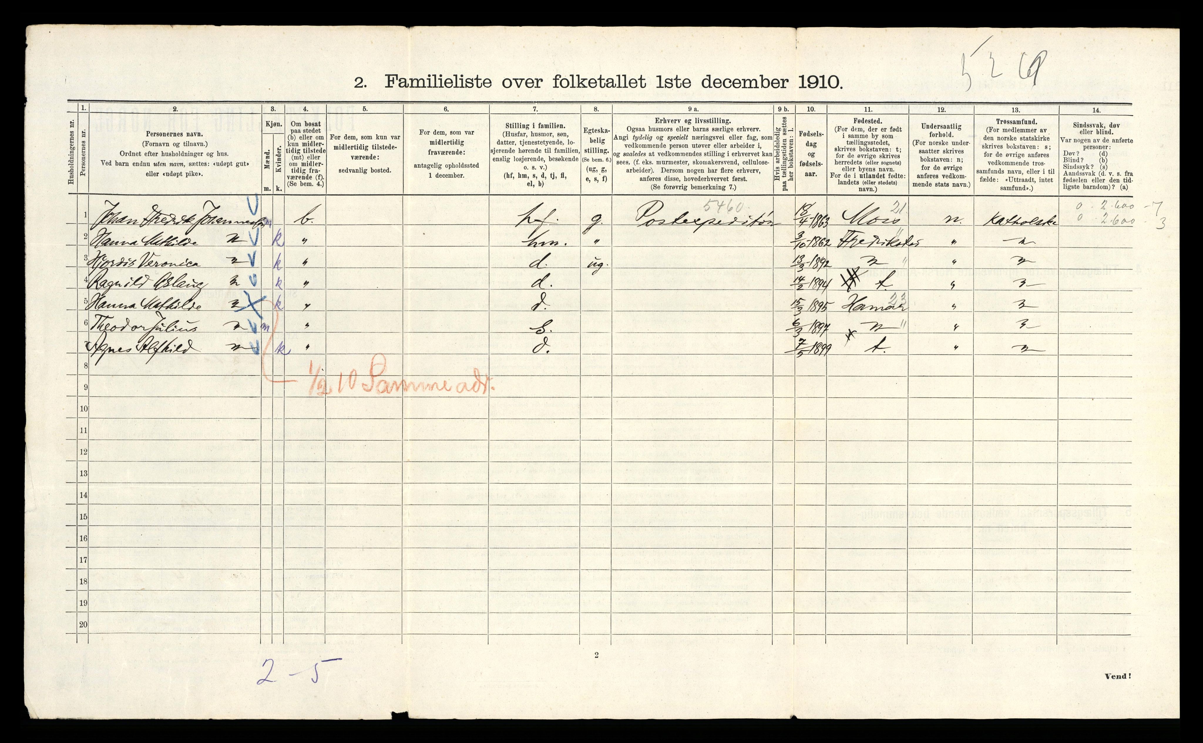 RA, 1910 census for Kristiania, 1910, p. 122940