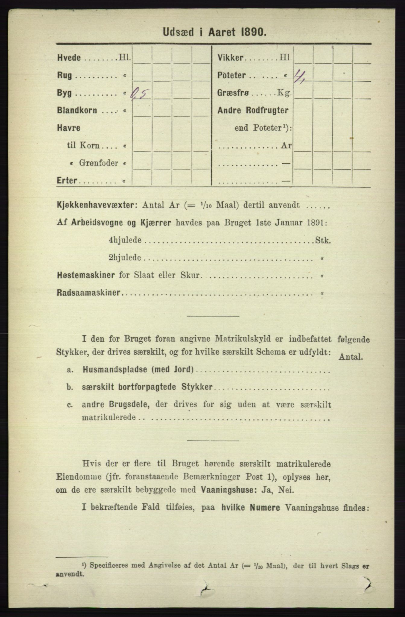 RA, 1891 census for 1230 Ullensvang, 1891, p. 8407