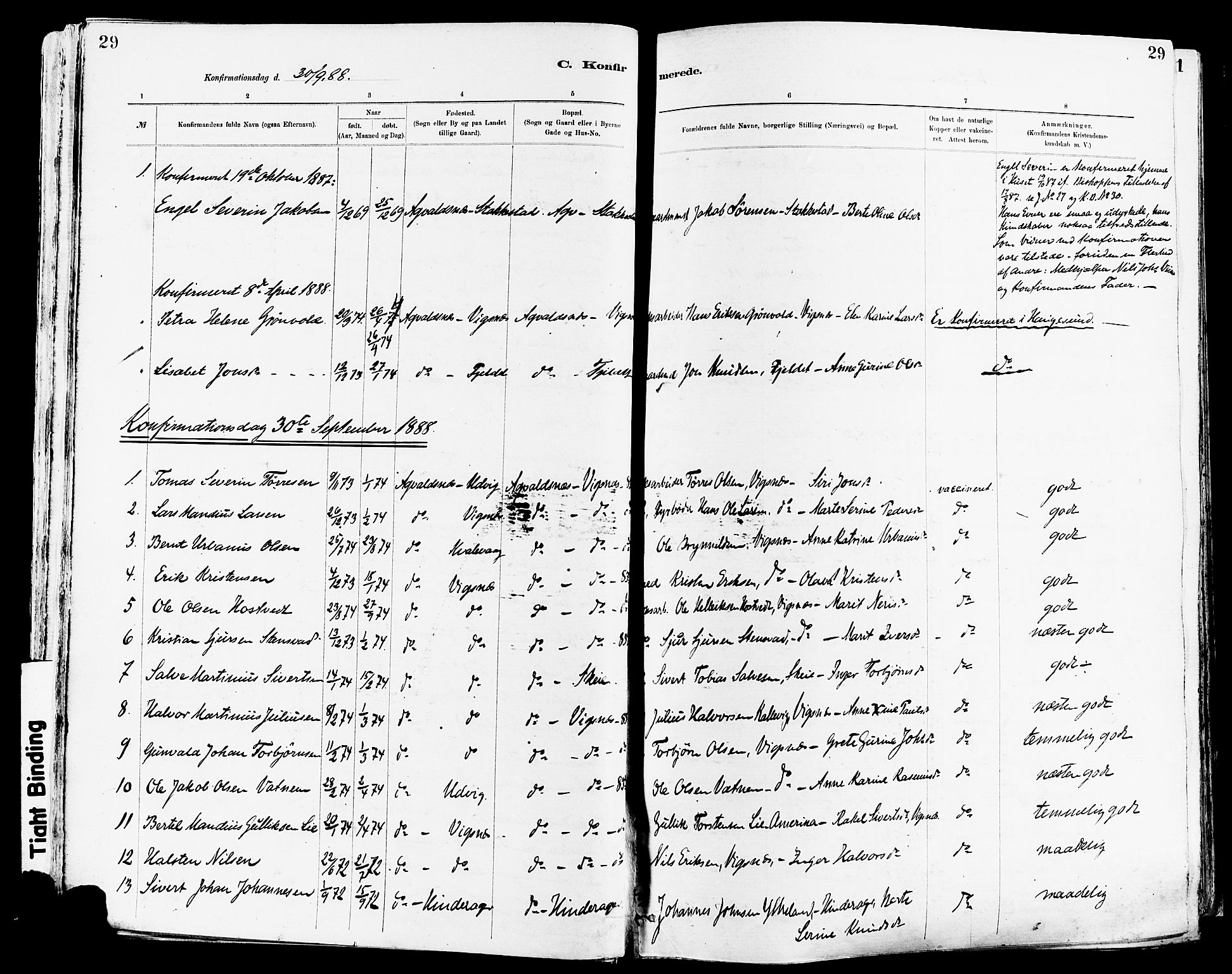 Avaldsnes sokneprestkontor, AV/SAST-A -101851/H/Ha/Haa/L0015: Parish register (official) no. A 15, 1880-1906, p. 29