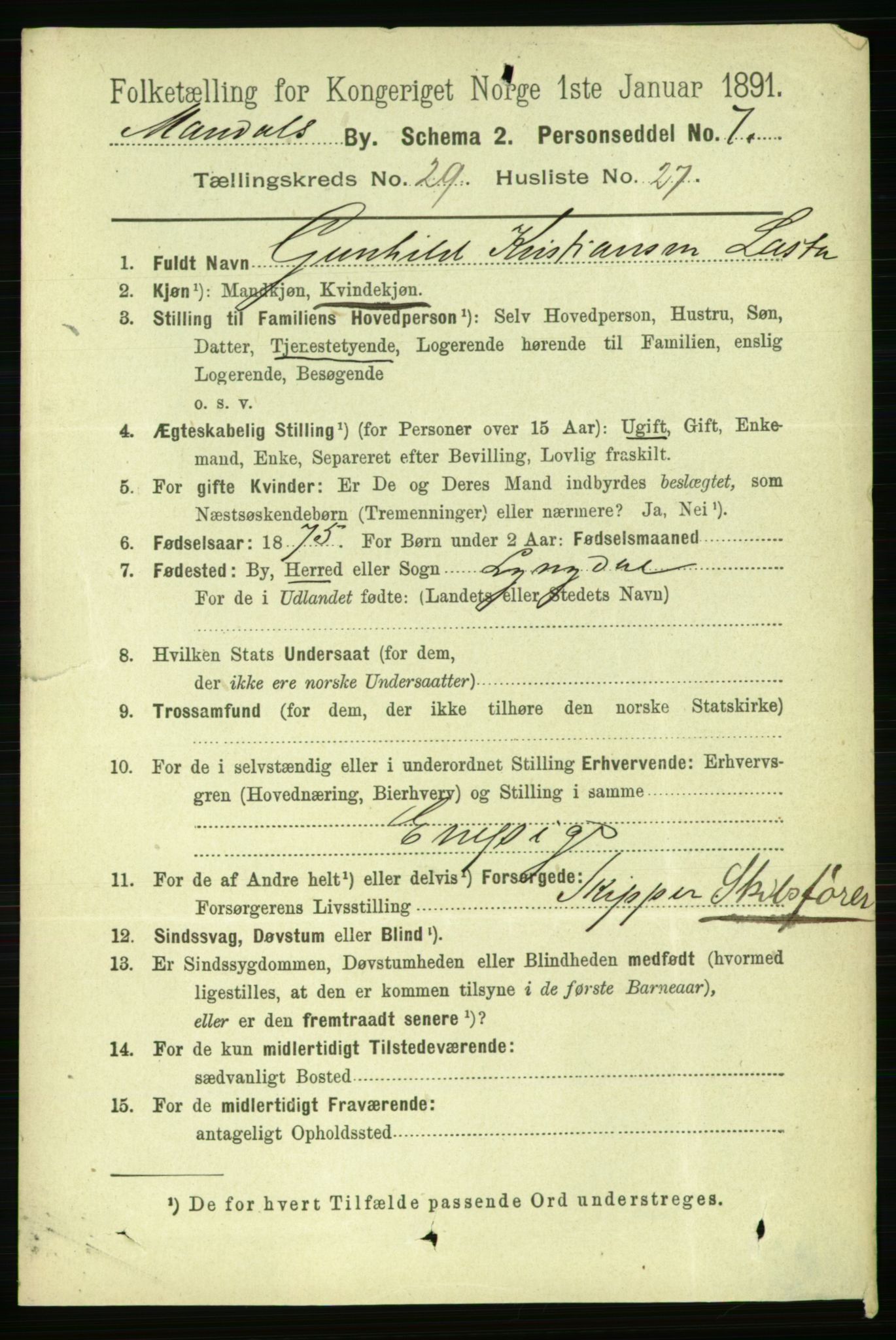 RA, 1891 census for 1002 Mandal, 1891, p. 5230