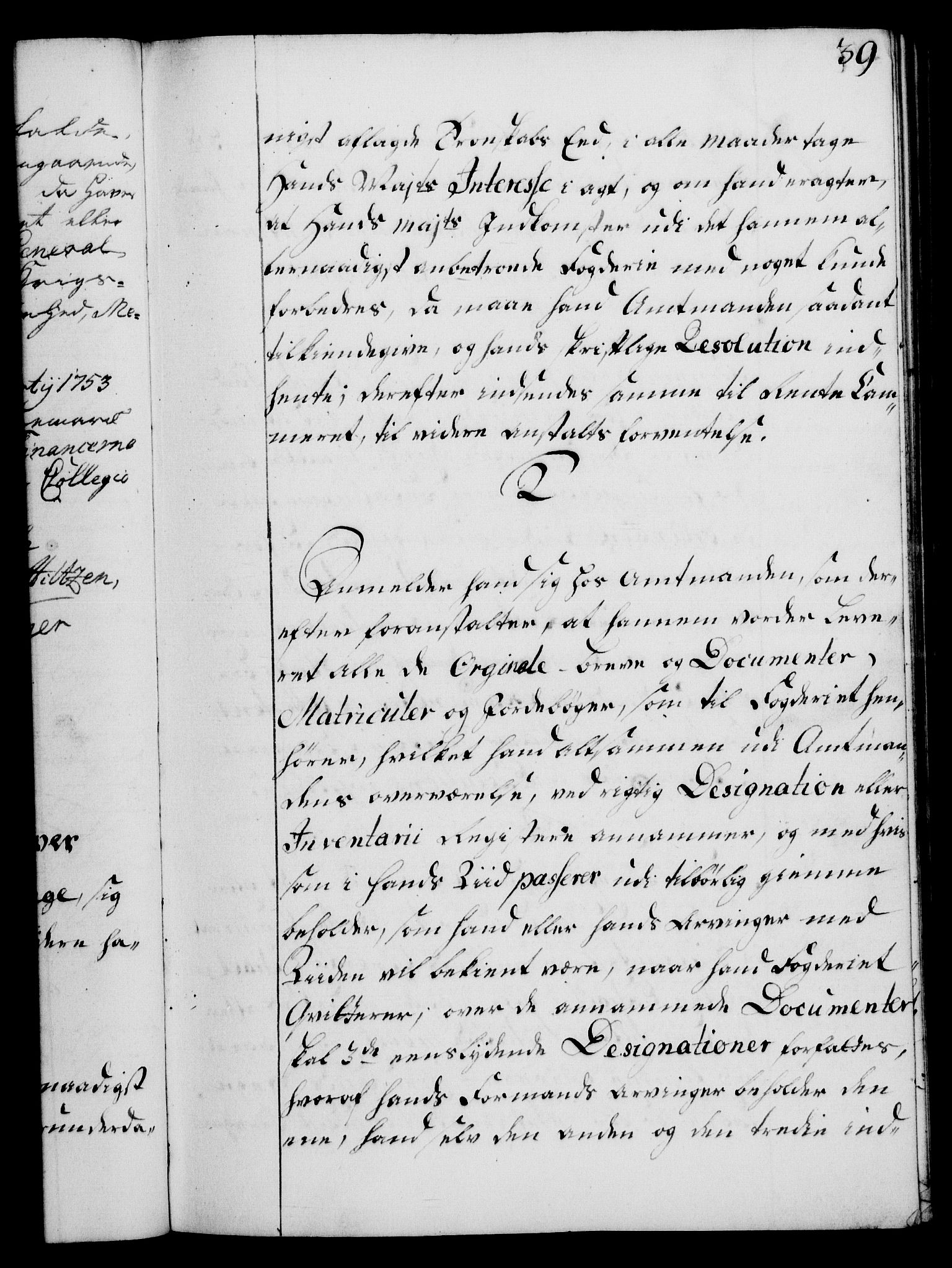 Rentekammeret, Kammerkanselliet, RA/EA-3111/G/Gg/Ggi/L0003: Norsk instruksjonsprotokoll med register (merket RK 53.36), 1751-1775, p. 39