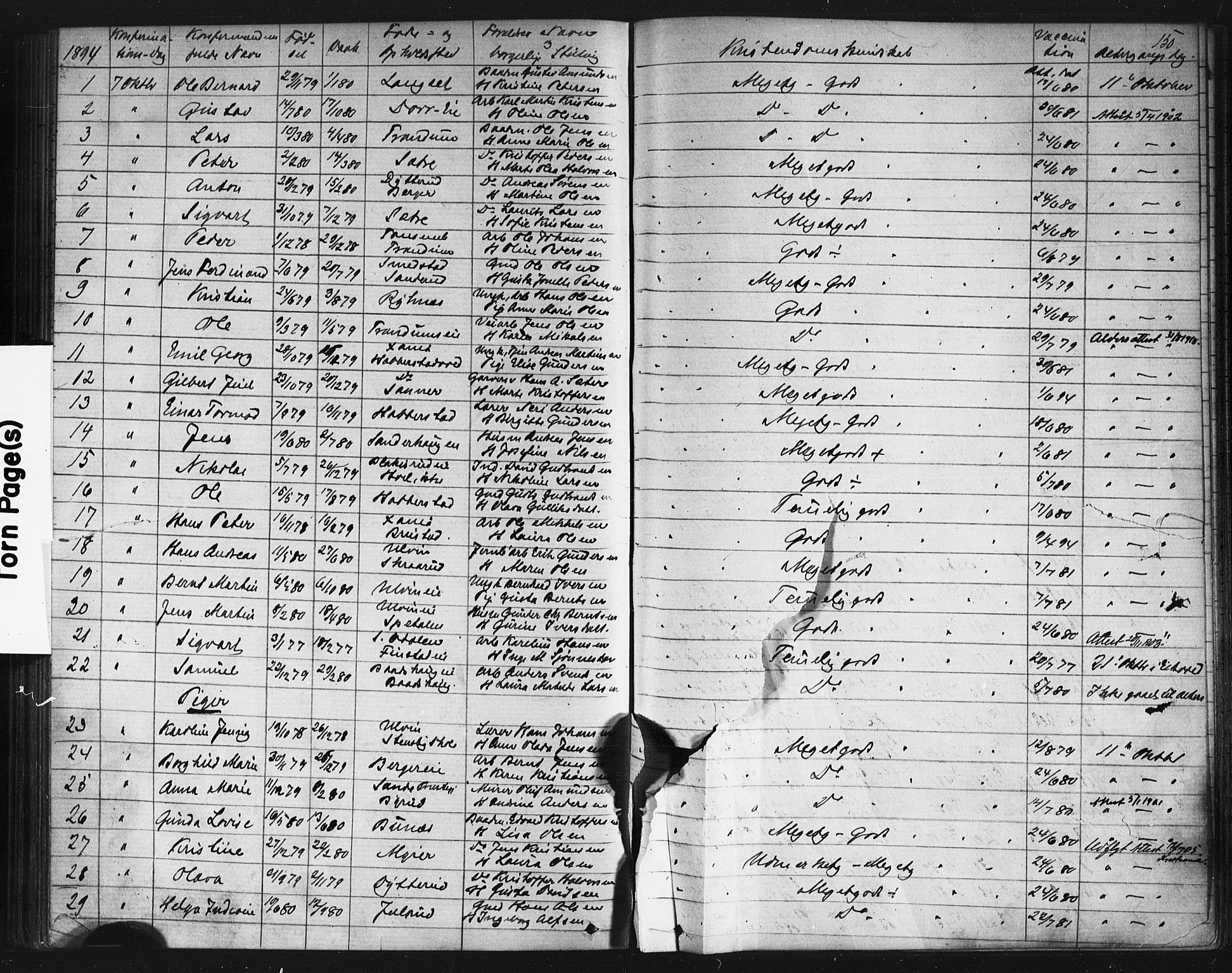 Eidsvoll prestekontor Kirkebøker, AV/SAO-A-10888/G/Gb/L0002: Parish register (copy) no. II 2, 1877-1897, p. 150