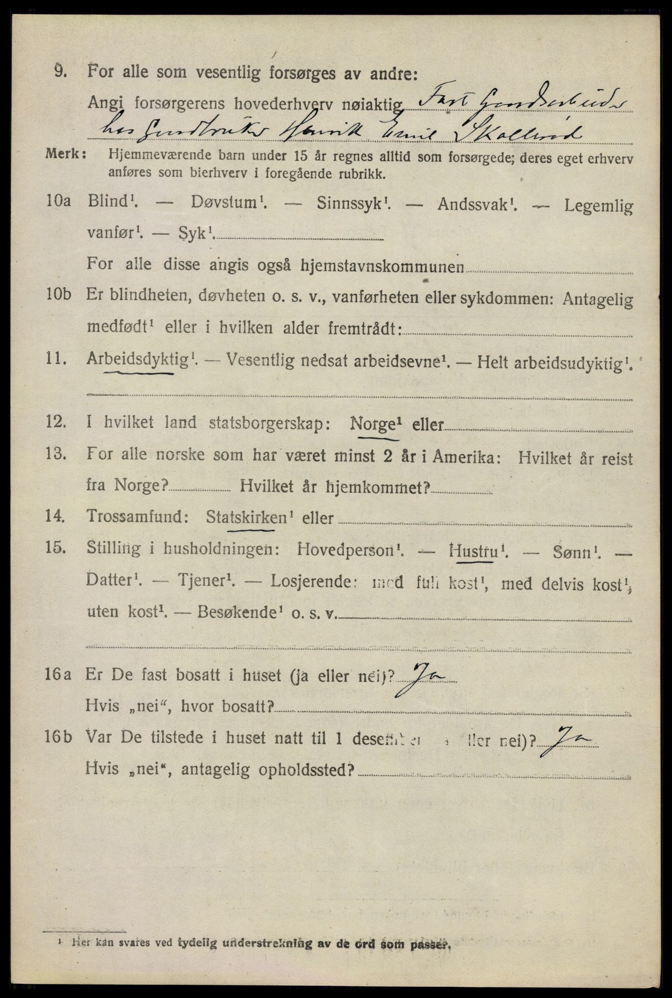 SAO, 1920 census for Moss land district, 1920, p. 6654