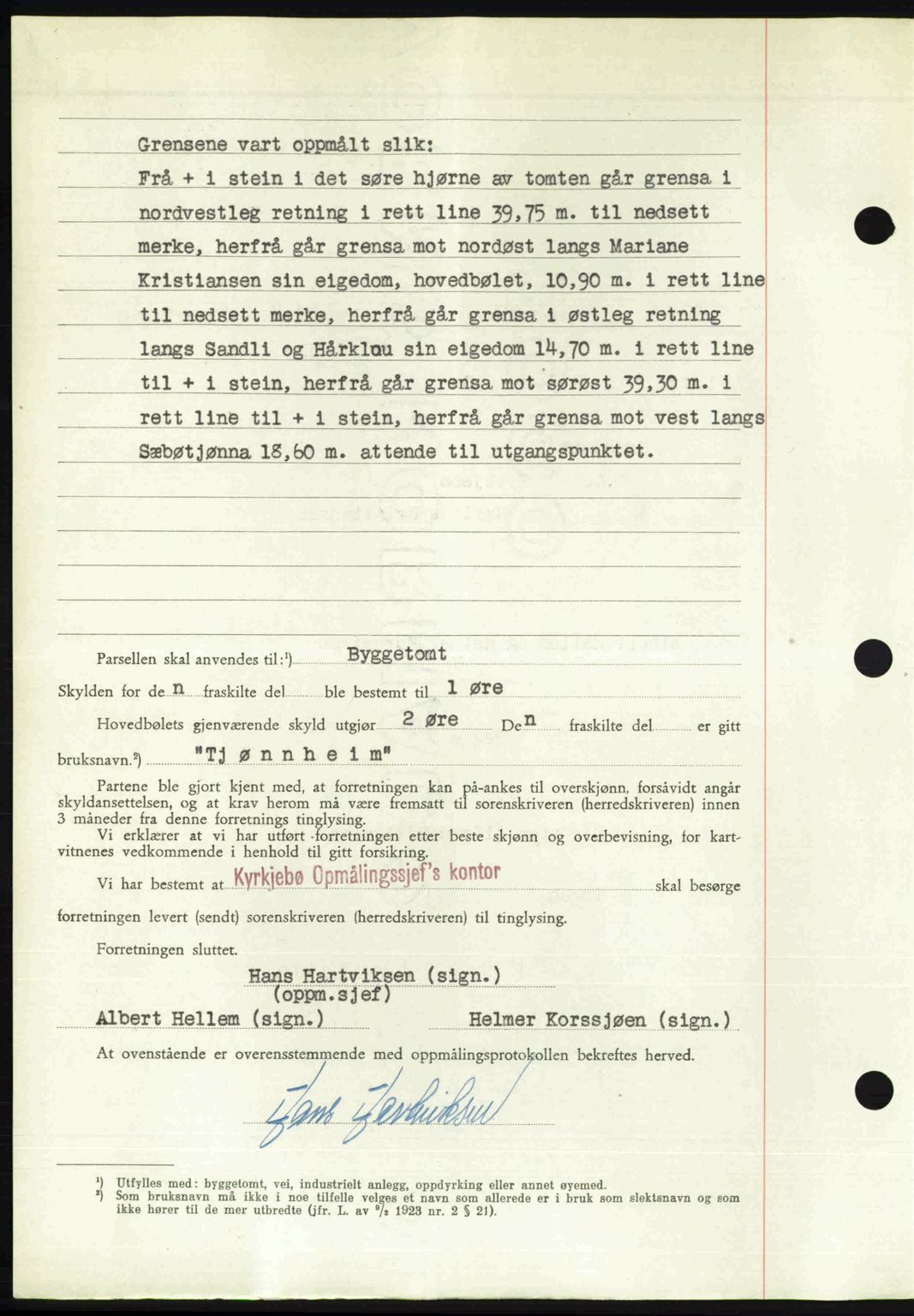 Ytre Sogn tingrett, AV/SAB-A-2601/1/G/Gbb/L0009: Mortgage book no. A6 - A7 (B4), 1950-1950, Diary no: : 933/1950