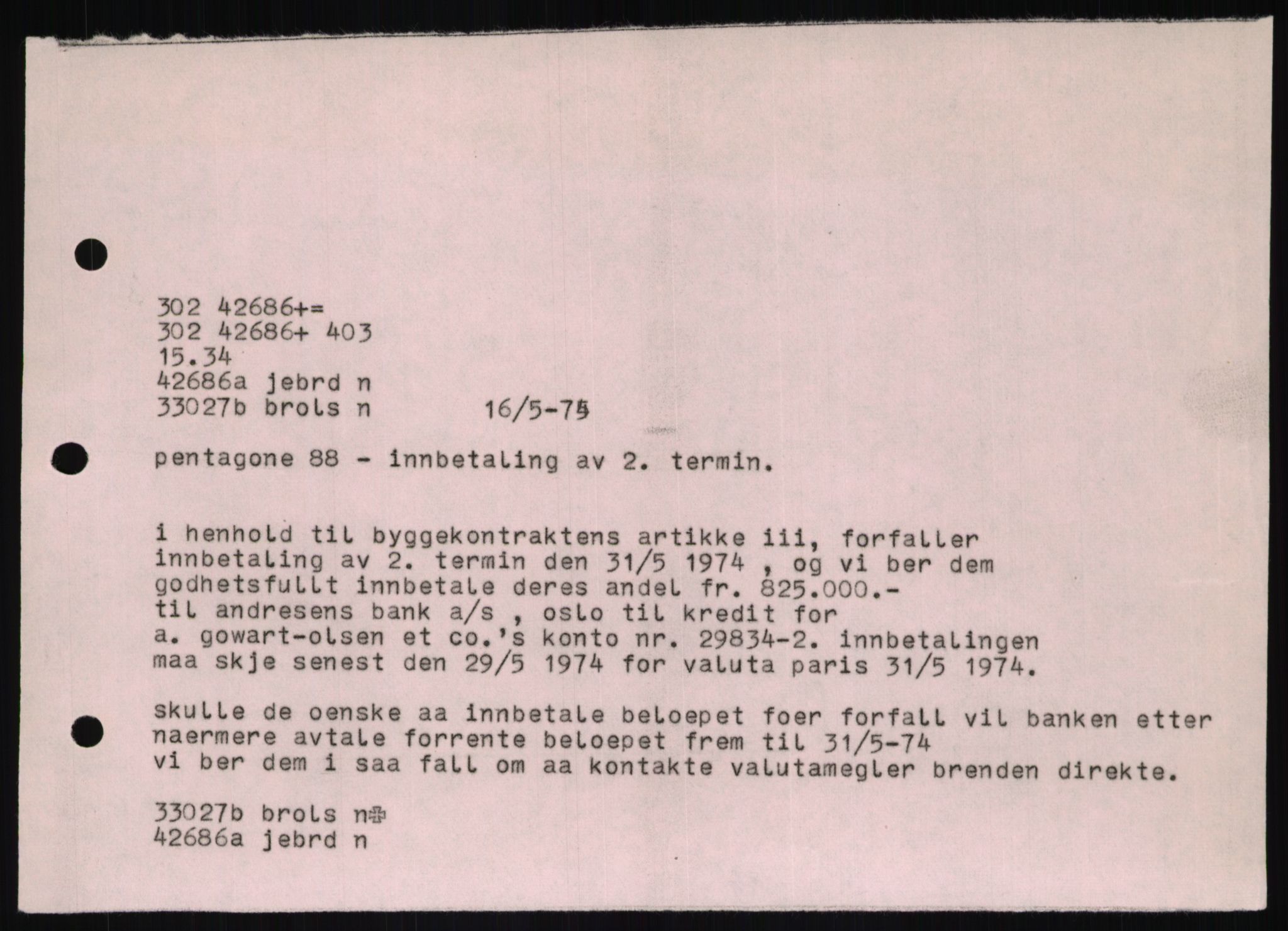 Pa 1503 - Stavanger Drilling AS, AV/SAST-A-101906/D/L0006: Korrespondanse og saksdokumenter, 1974-1984, p. 879