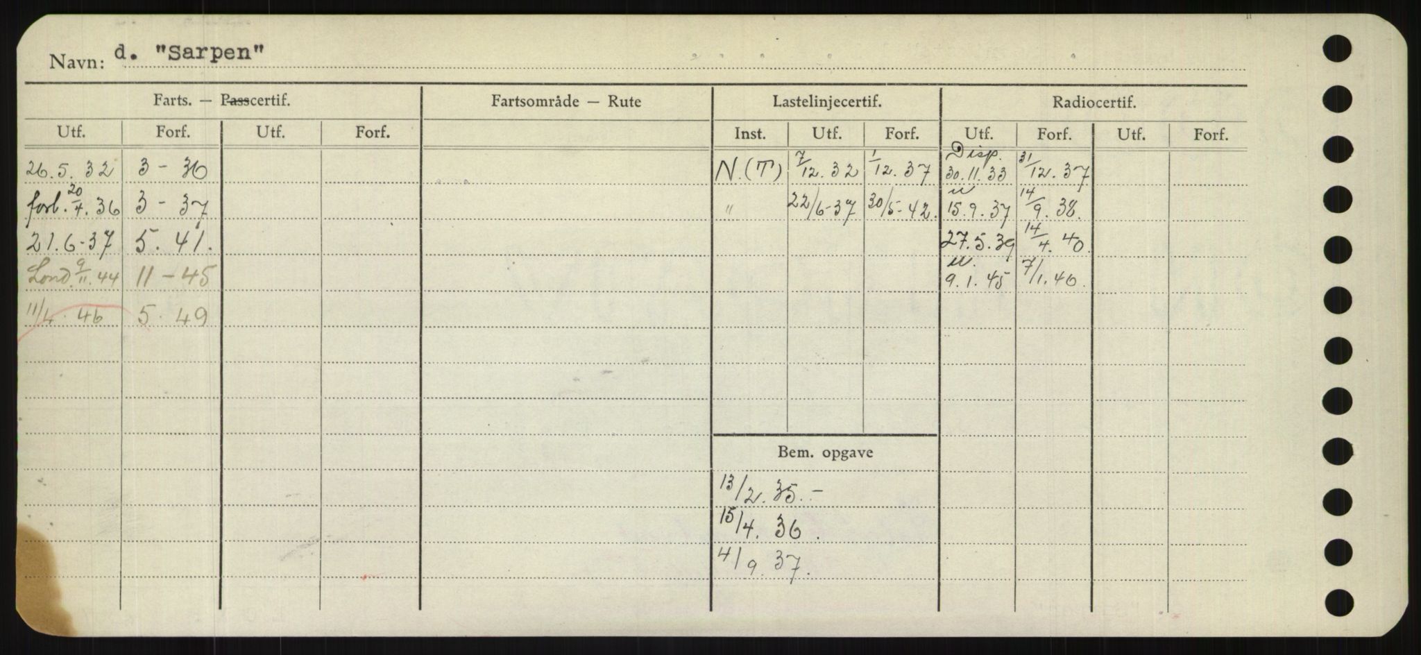 Sjøfartsdirektoratet med forløpere, Skipsmålingen, AV/RA-S-1627/H/Hd/L0032: Fartøy, San-Seve, p. 206