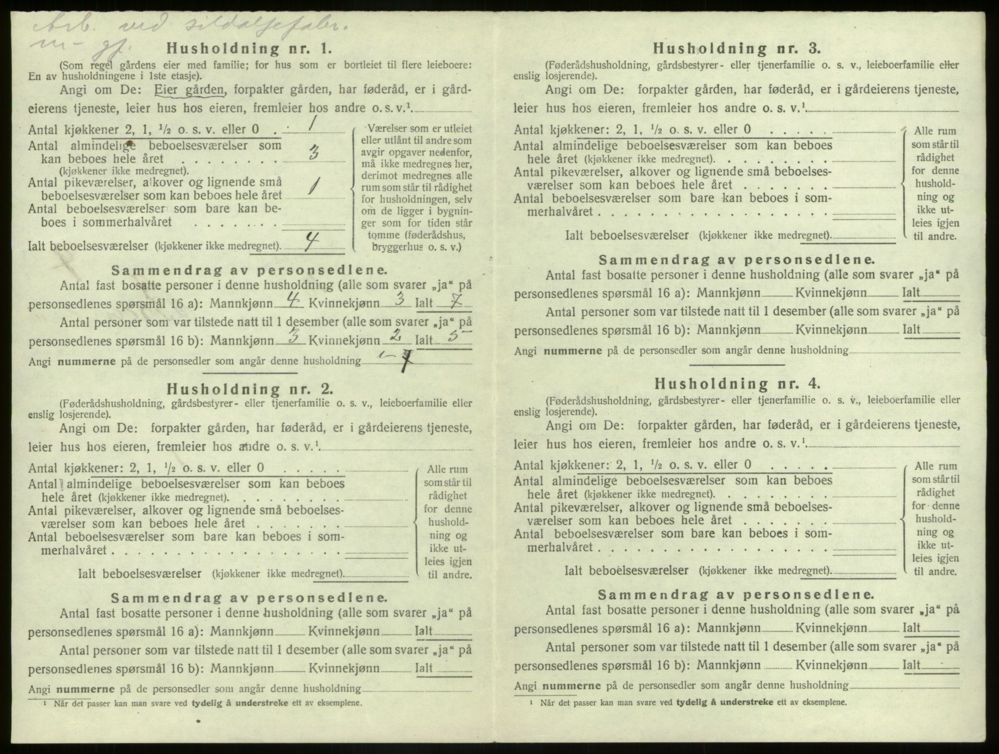 SAB, 1920 census for Kinn, 1920, p. 325