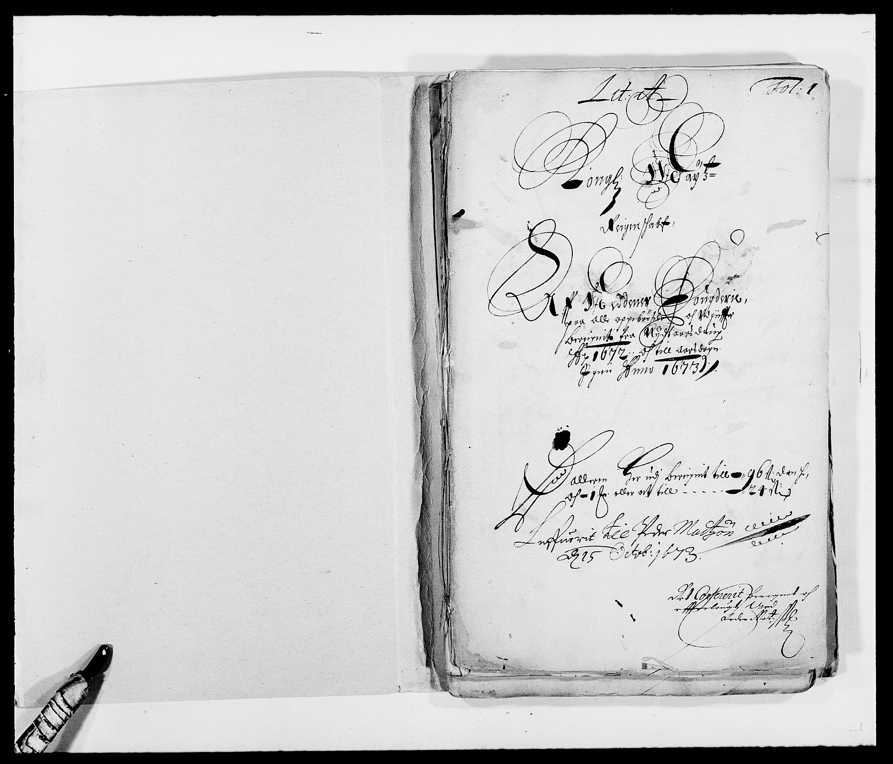 Rentekammeret inntil 1814, Reviderte regnskaper, Fogderegnskap, AV/RA-EA-4092/R39/L2300: Fogderegnskap Nedenes, 1672-1674, p. 2