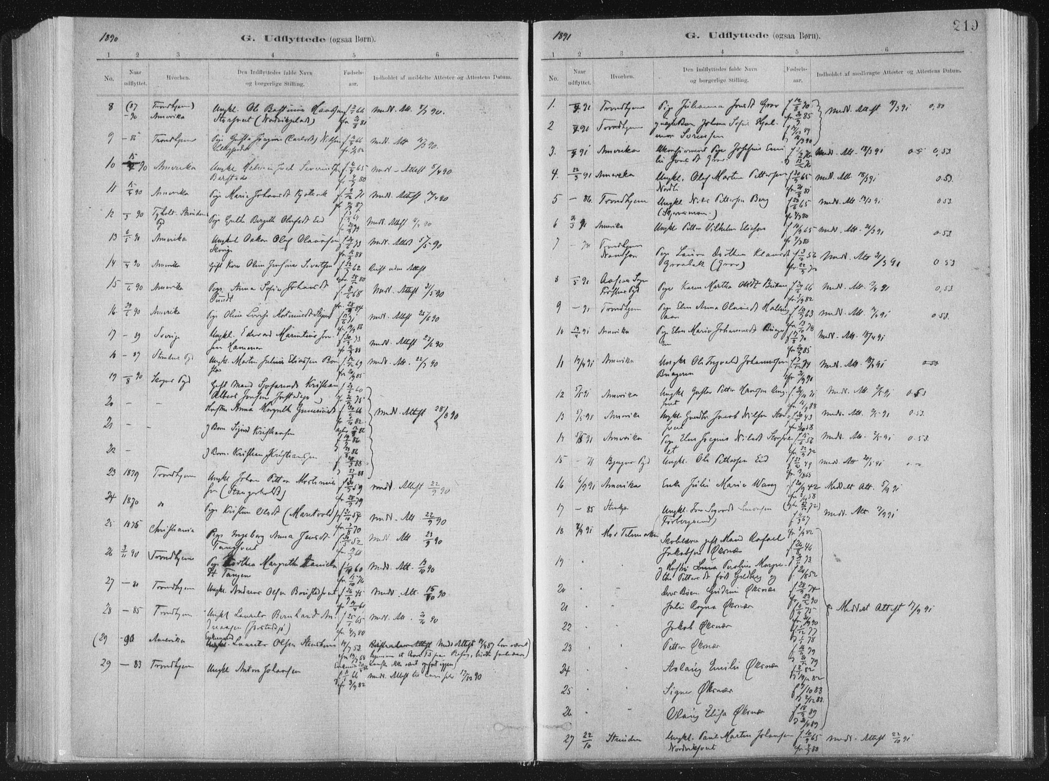 Ministerialprotokoller, klokkerbøker og fødselsregistre - Nord-Trøndelag, SAT/A-1458/722/L0220: Parish register (official) no. 722A07, 1881-1908, p. 219